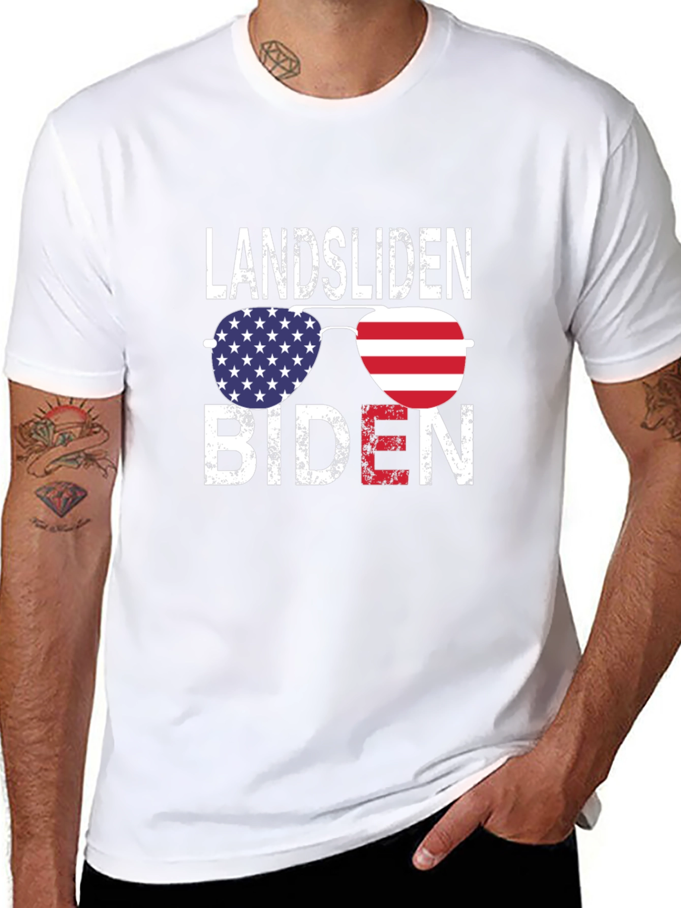 Landslide Biden Patriotic T-Shirt