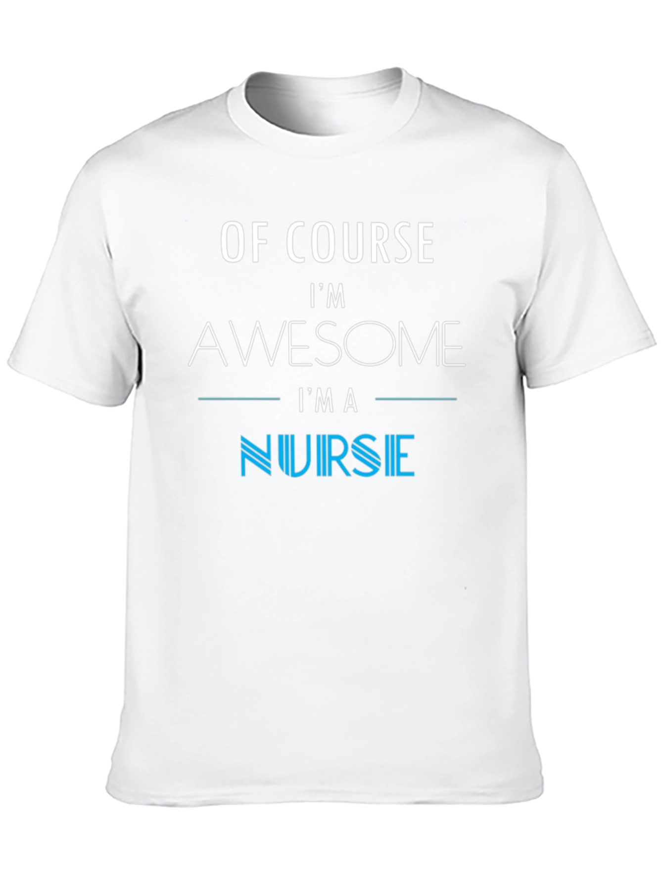 Awesome Nurse Graphic Tee - Black