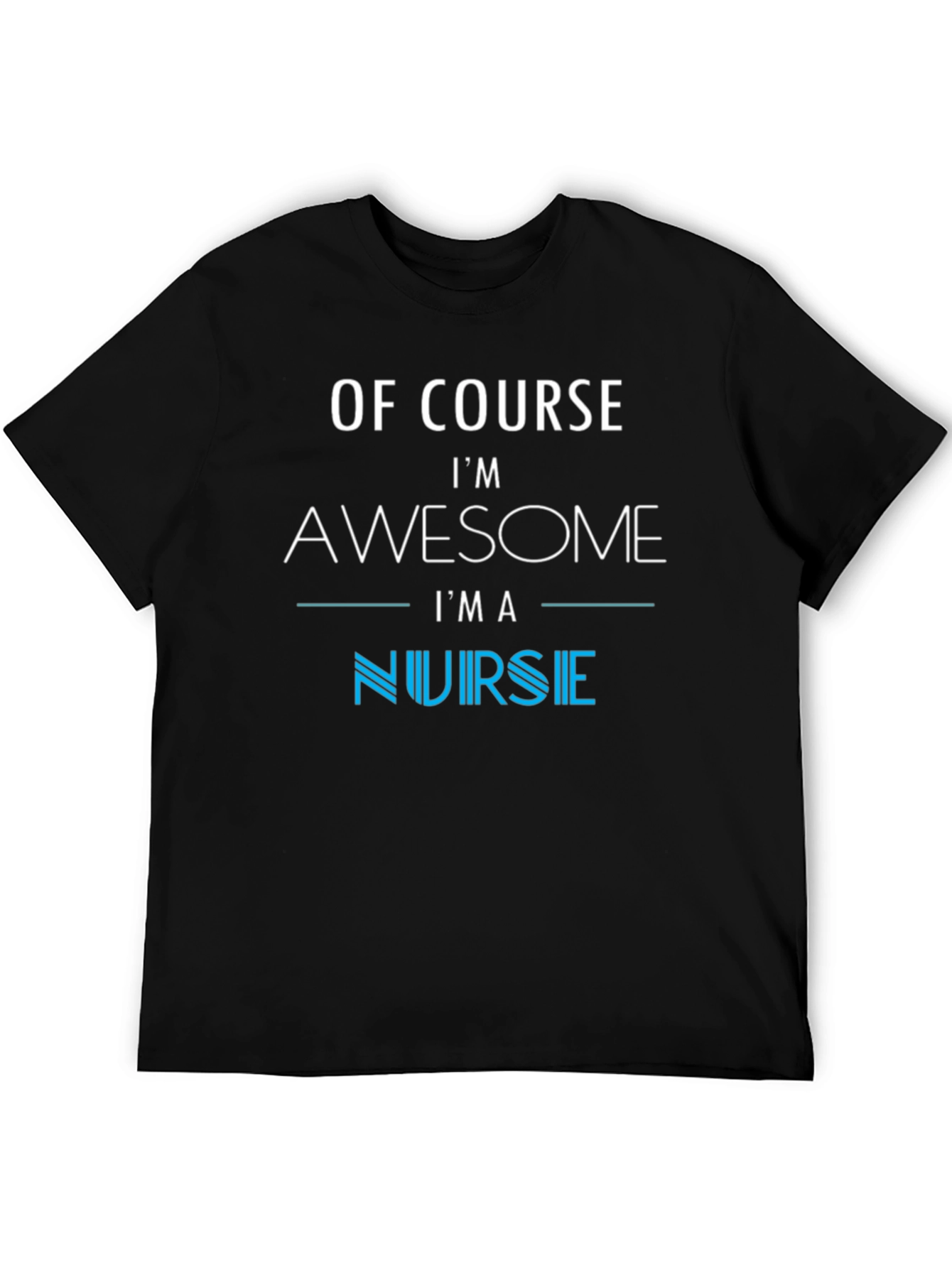 Awesome Nurse Graphic Tee - Black