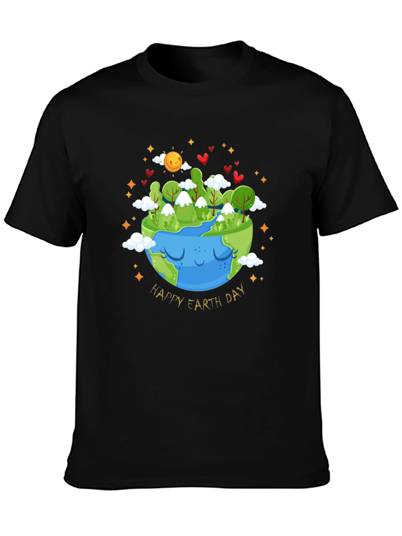 Earth Day T-Shirt - Cute Planet Graphic