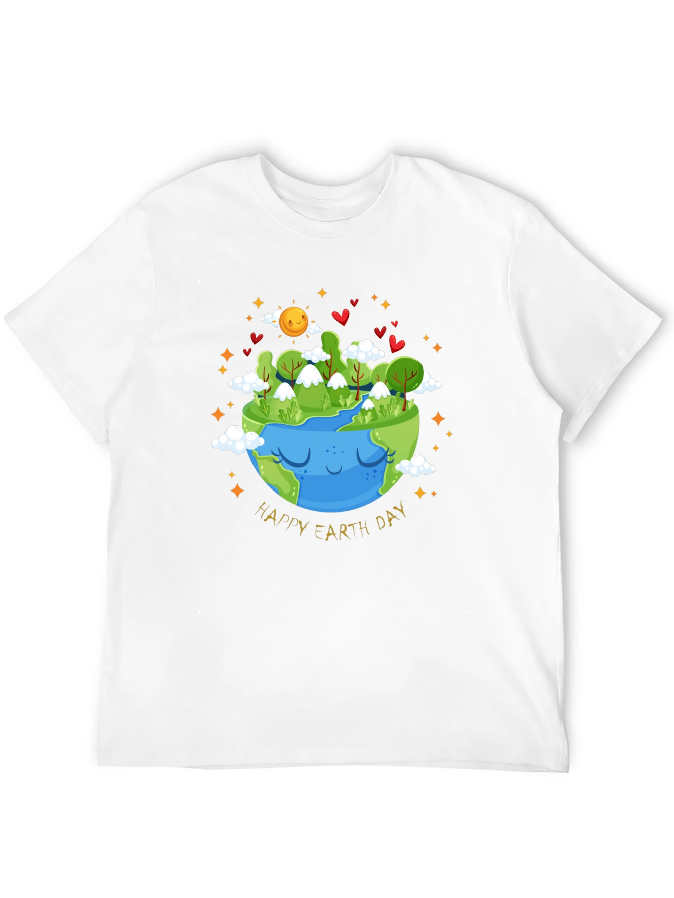 Earth Day T-Shirt - Cute Planet Graphic