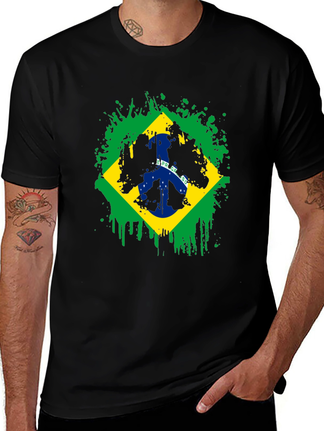 Brazil Flag Graphic T-Shirt
