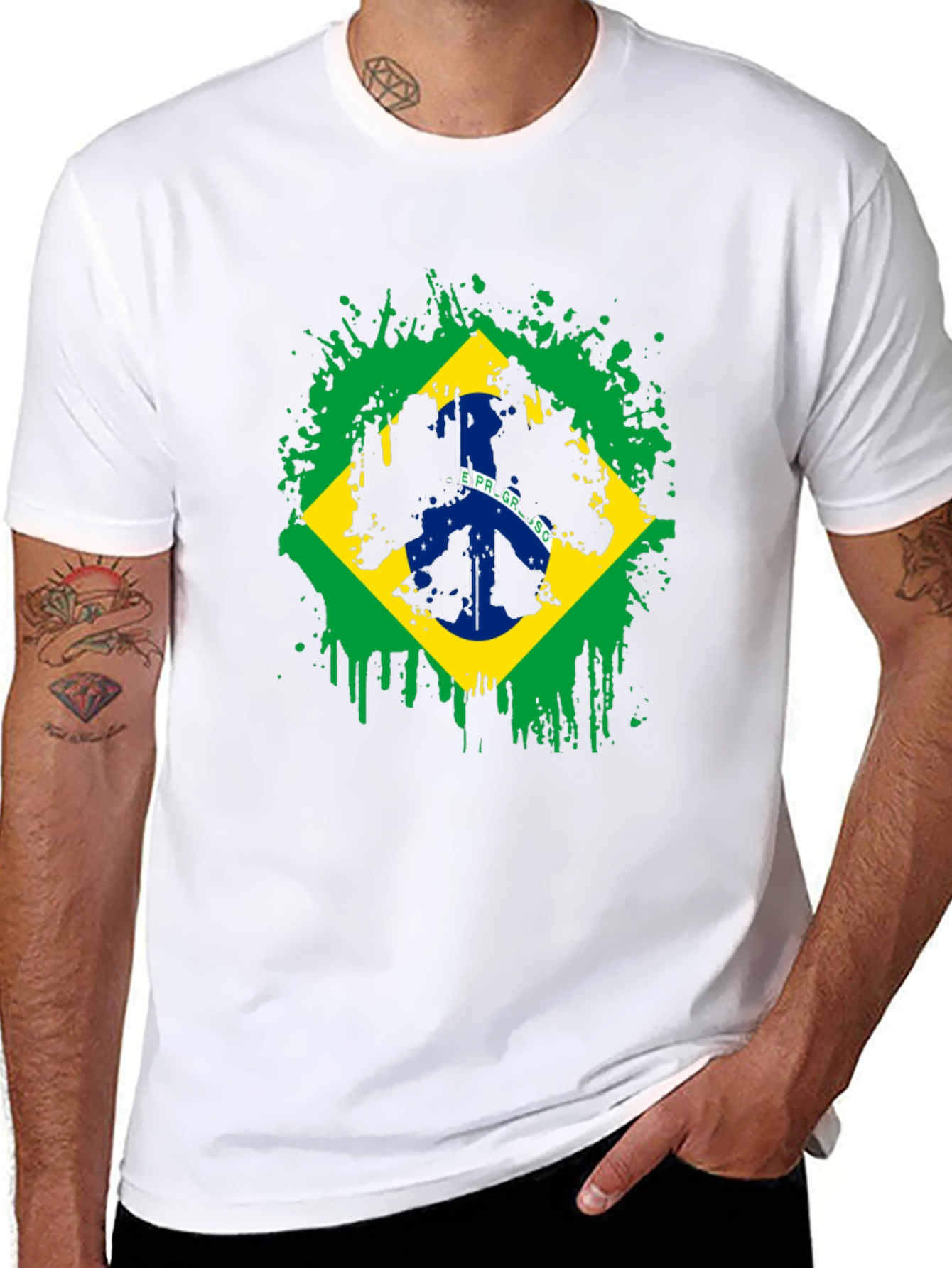 Brazil Flag Graphic T-Shirt