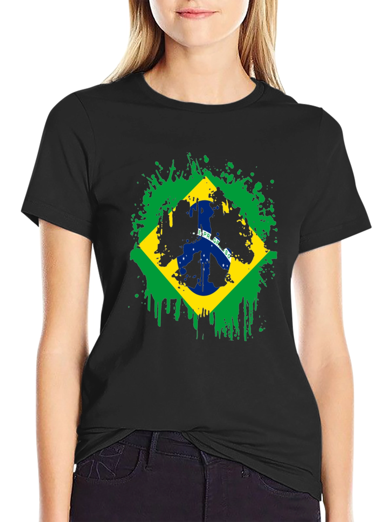 Brazil Flag Graphic T-Shirt