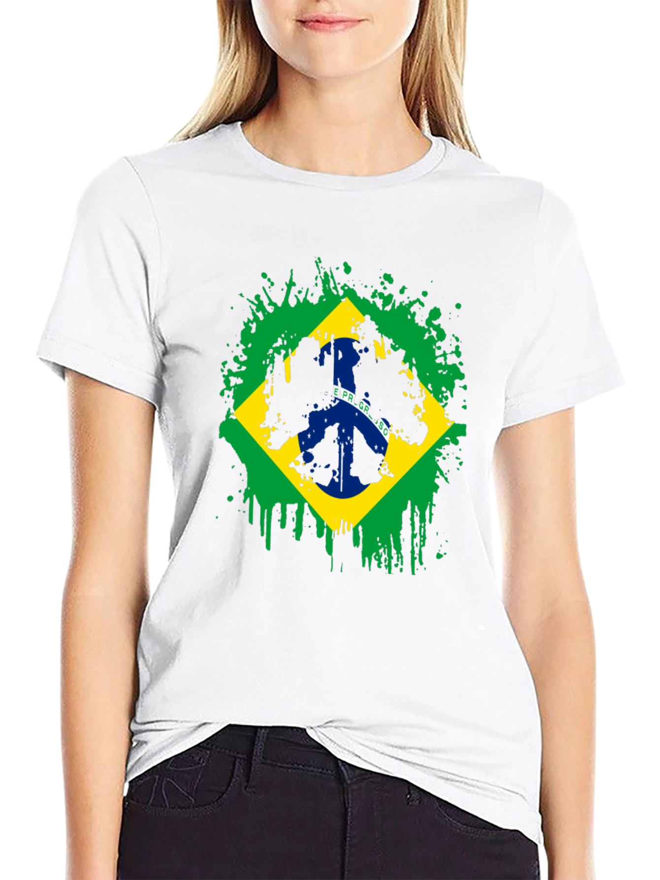 Brazil Flag Graphic T-Shirt