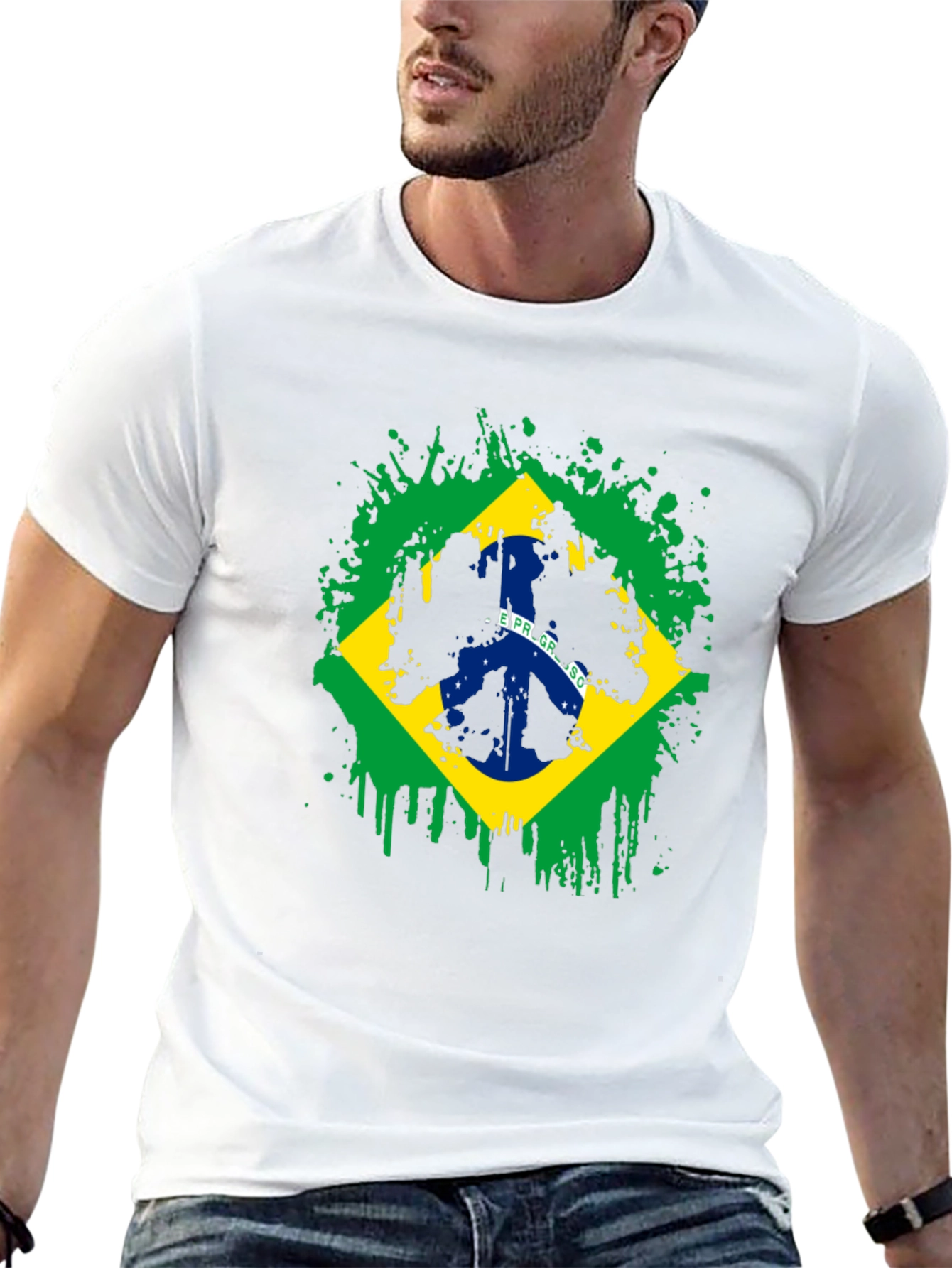 Brazil Flag Graphic T-Shirt