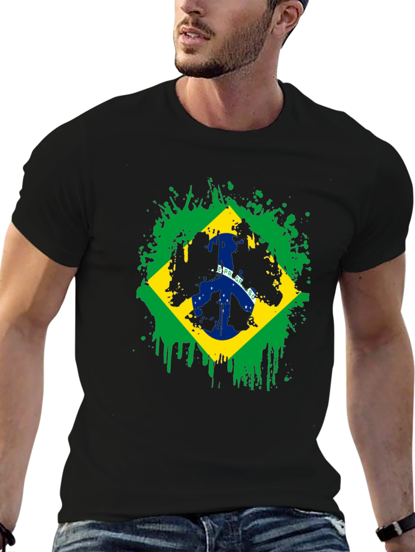Brazil Flag Graphic T-Shirt