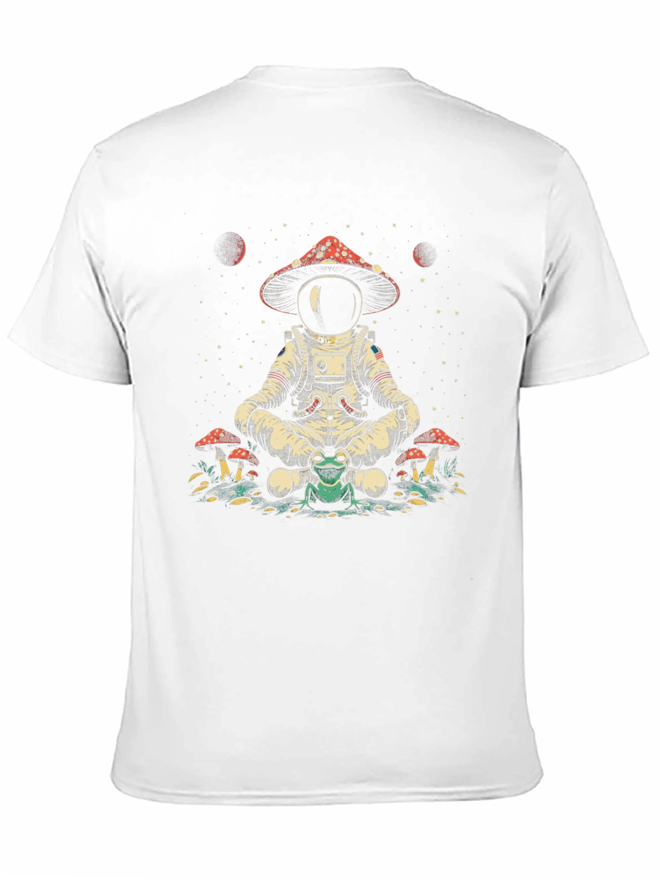 Astronaut Frog Mushroom Graphic Tee