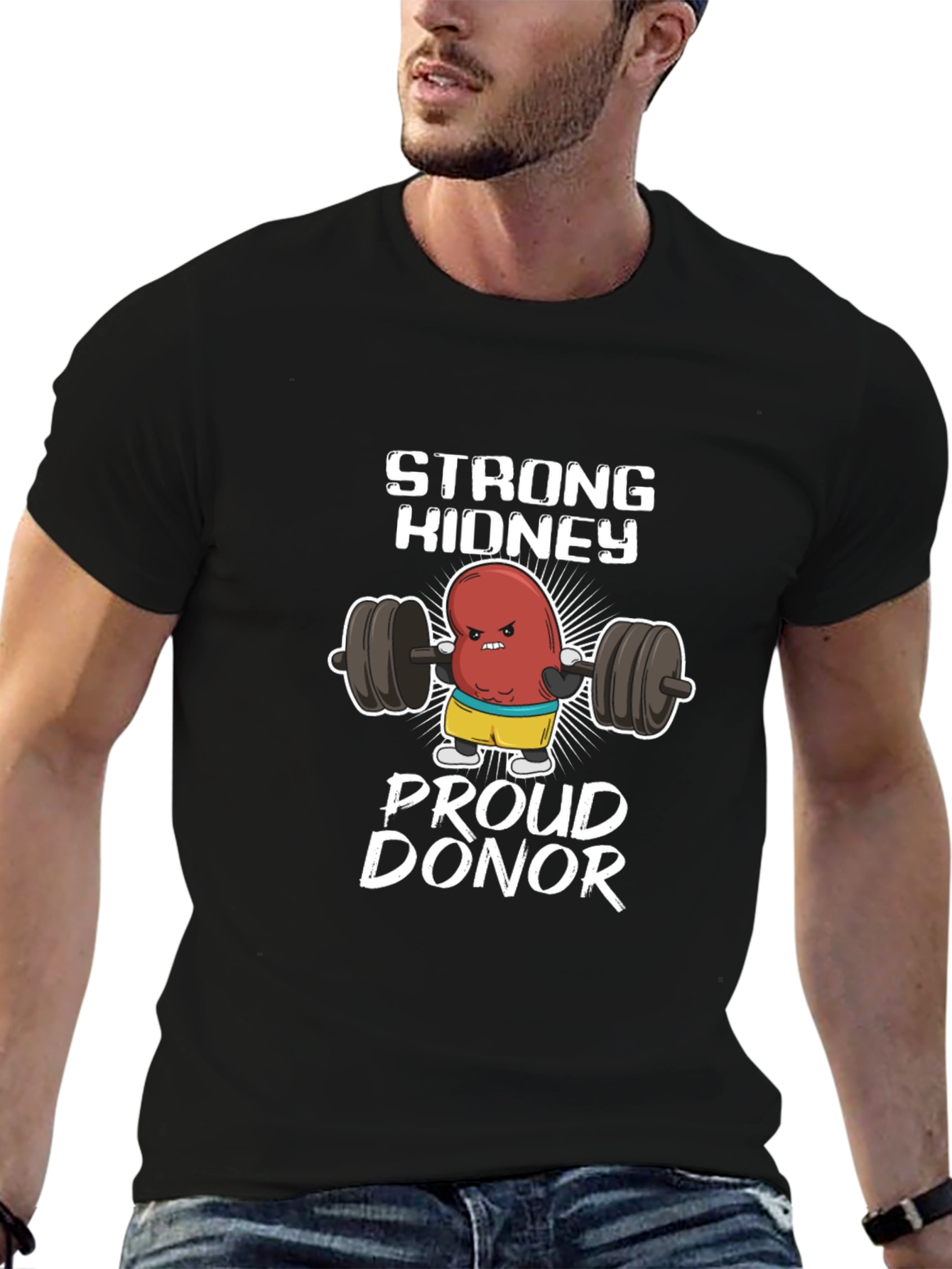 Strong Kidney Proud Donor Graphic T-Shirt