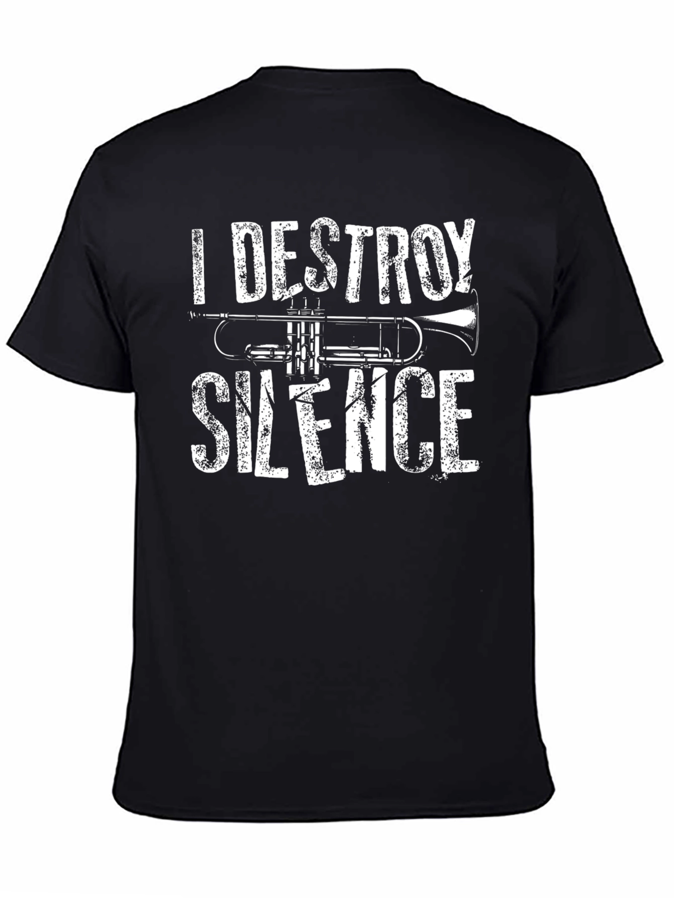 I Destroy Silence Trumpet Graphic Tee