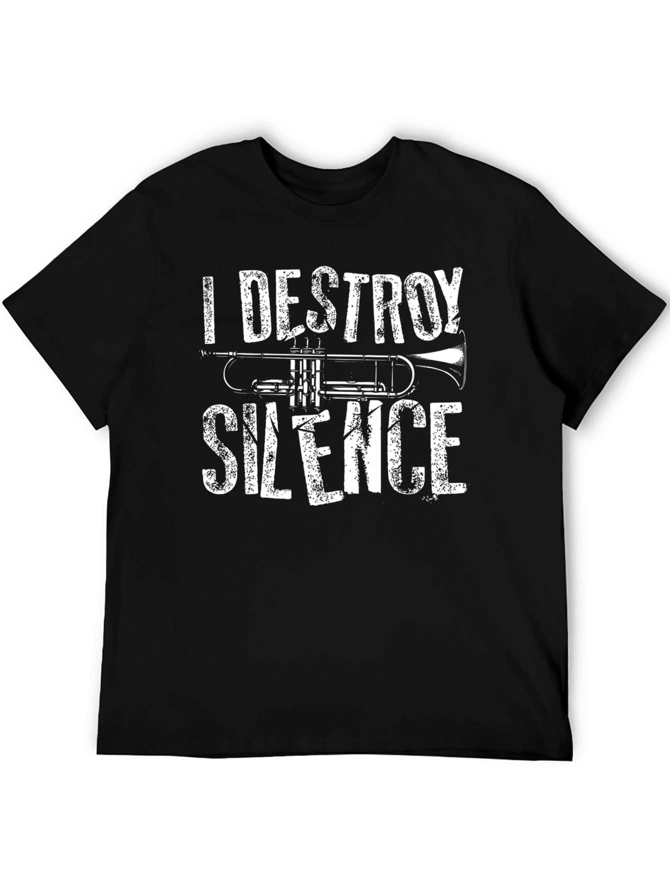 I Destroy Silence Trumpet Graphic Tee