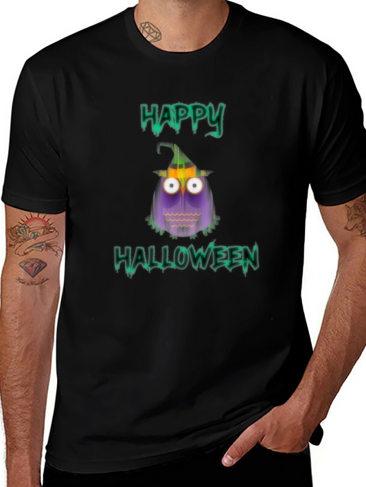 Happy Halloween Owl T-Shirt - Spooky Season Tee