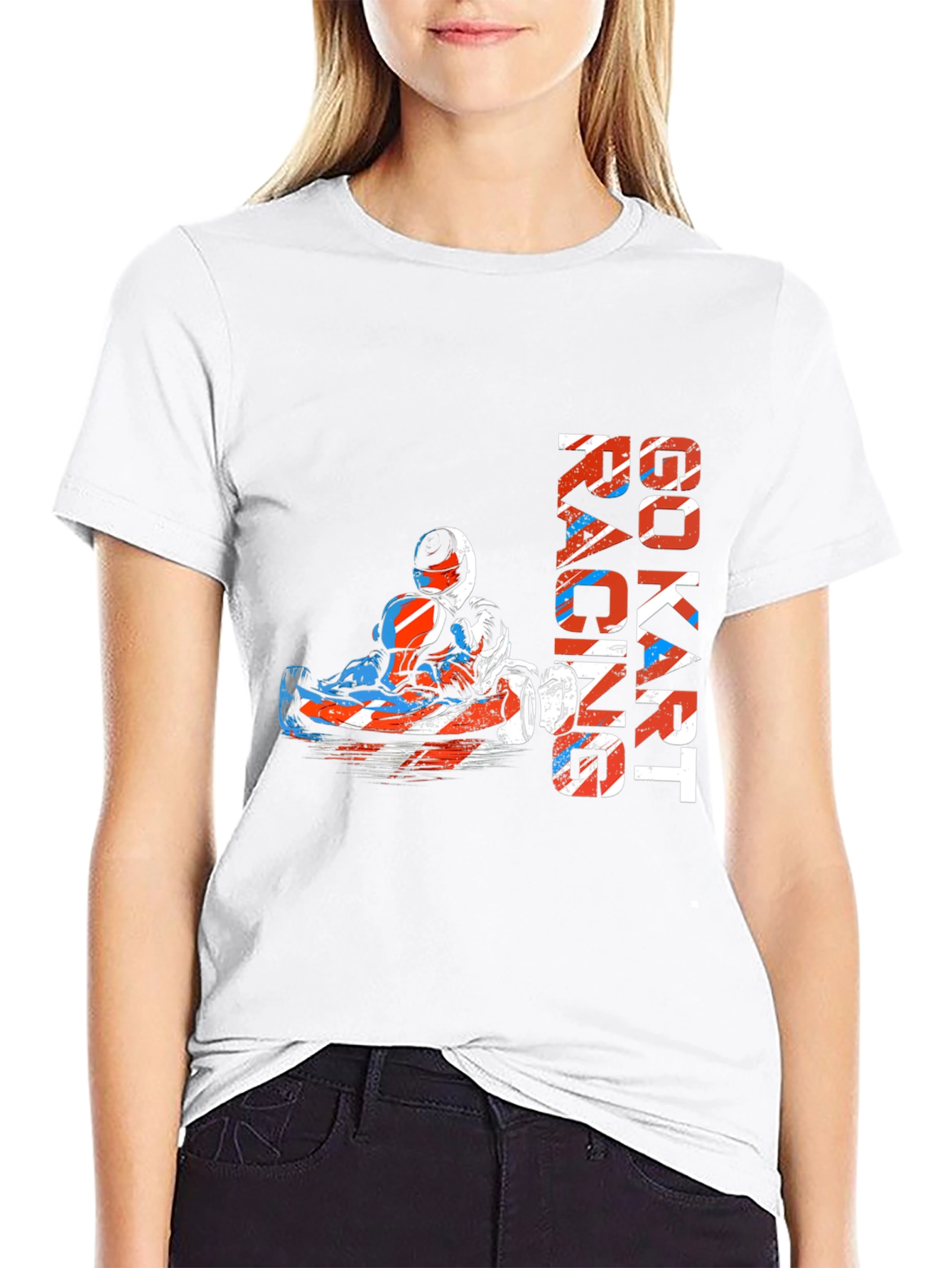 Go Kart Racing Graphic Tee - Black