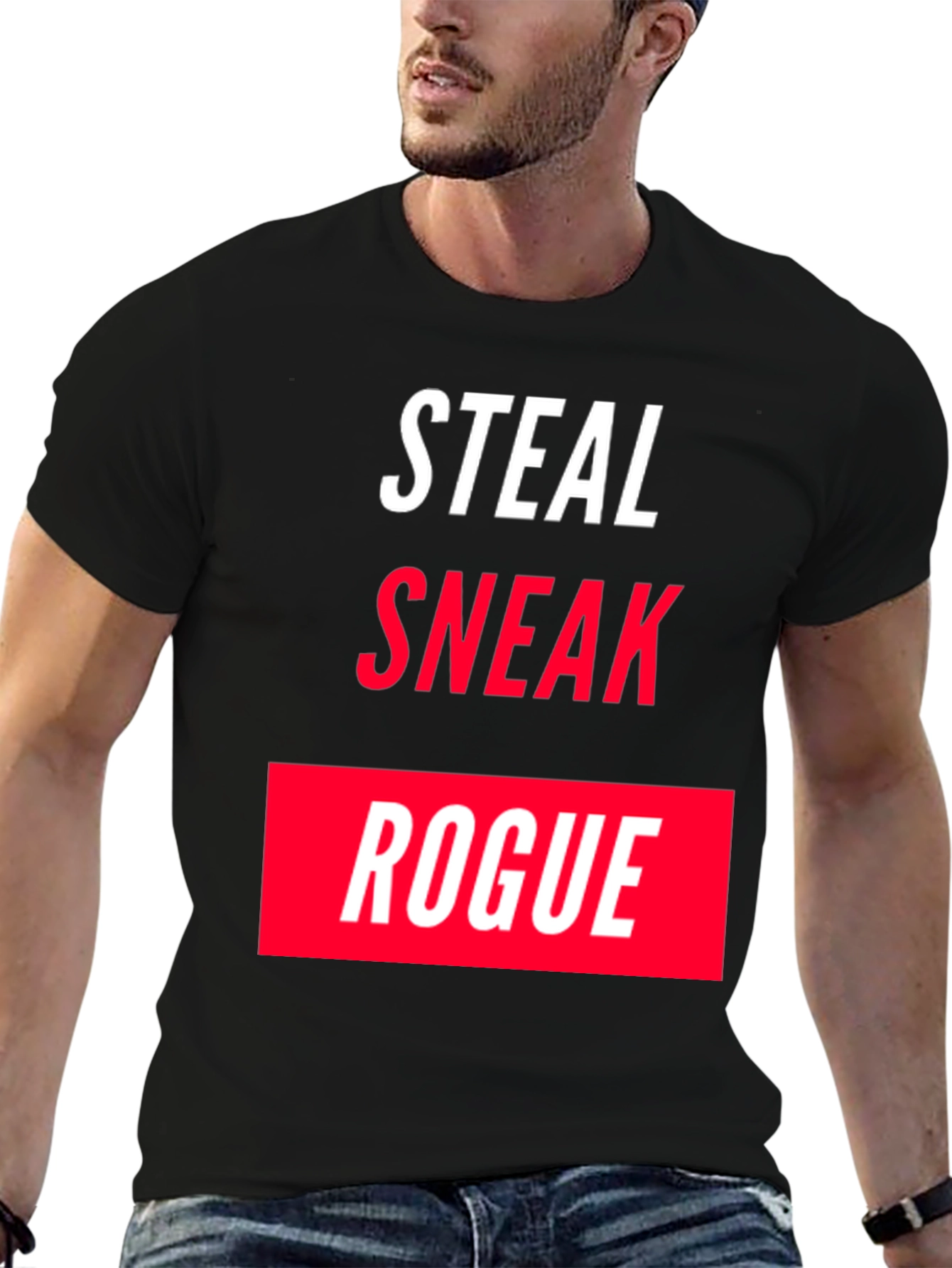 Steal Sneak Rogue Graphic Tee - Black