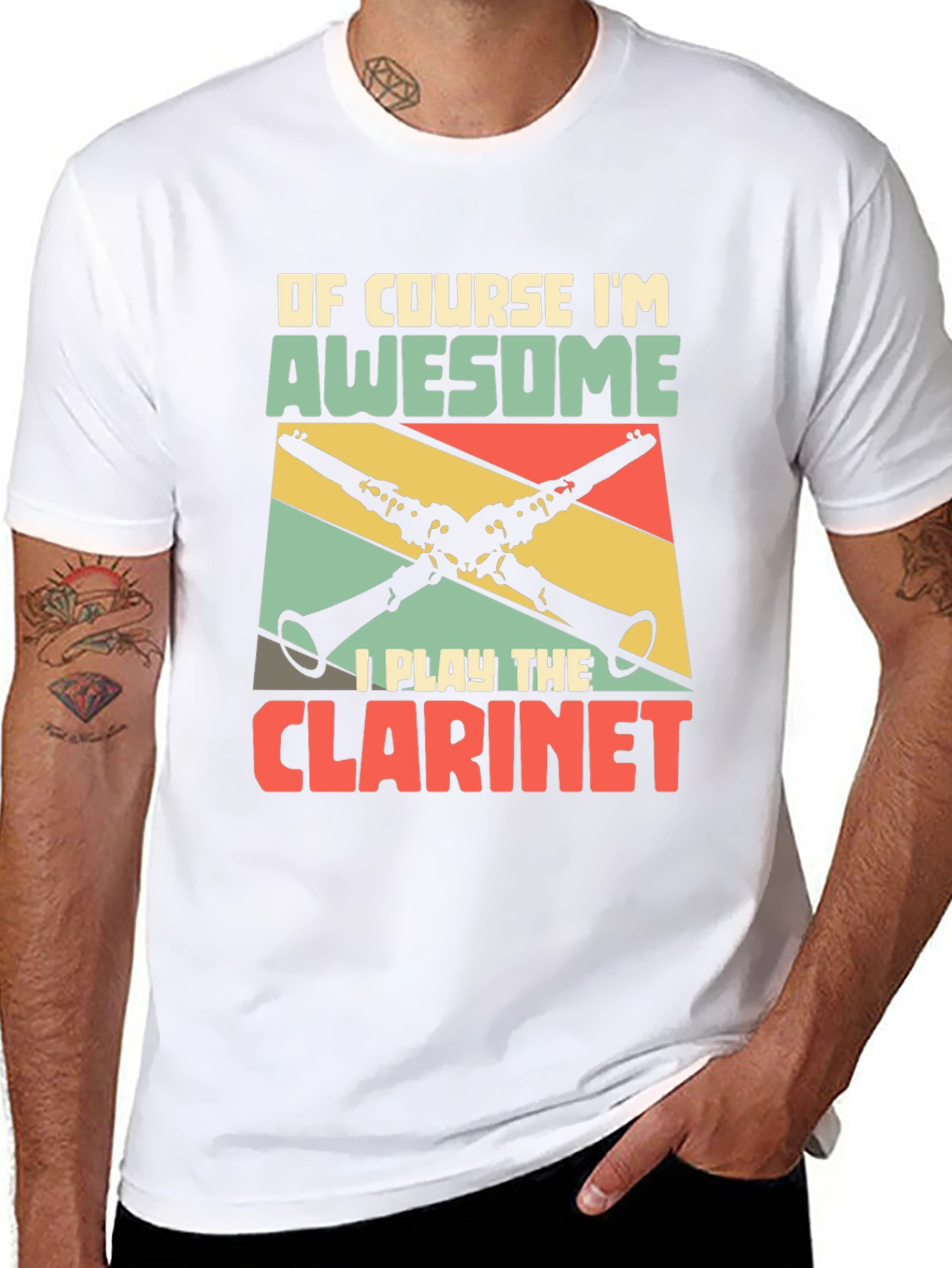 Awesome Clarinet Player T-Shirt - Musician Gift