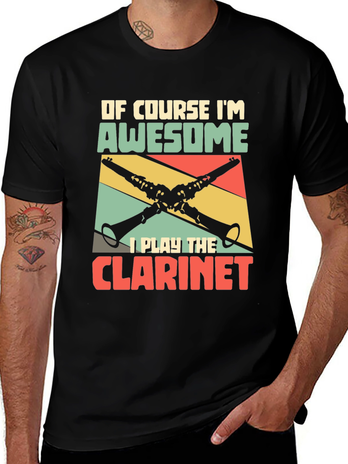 Awesome Clarinet Player T-Shirt - Musician Gift