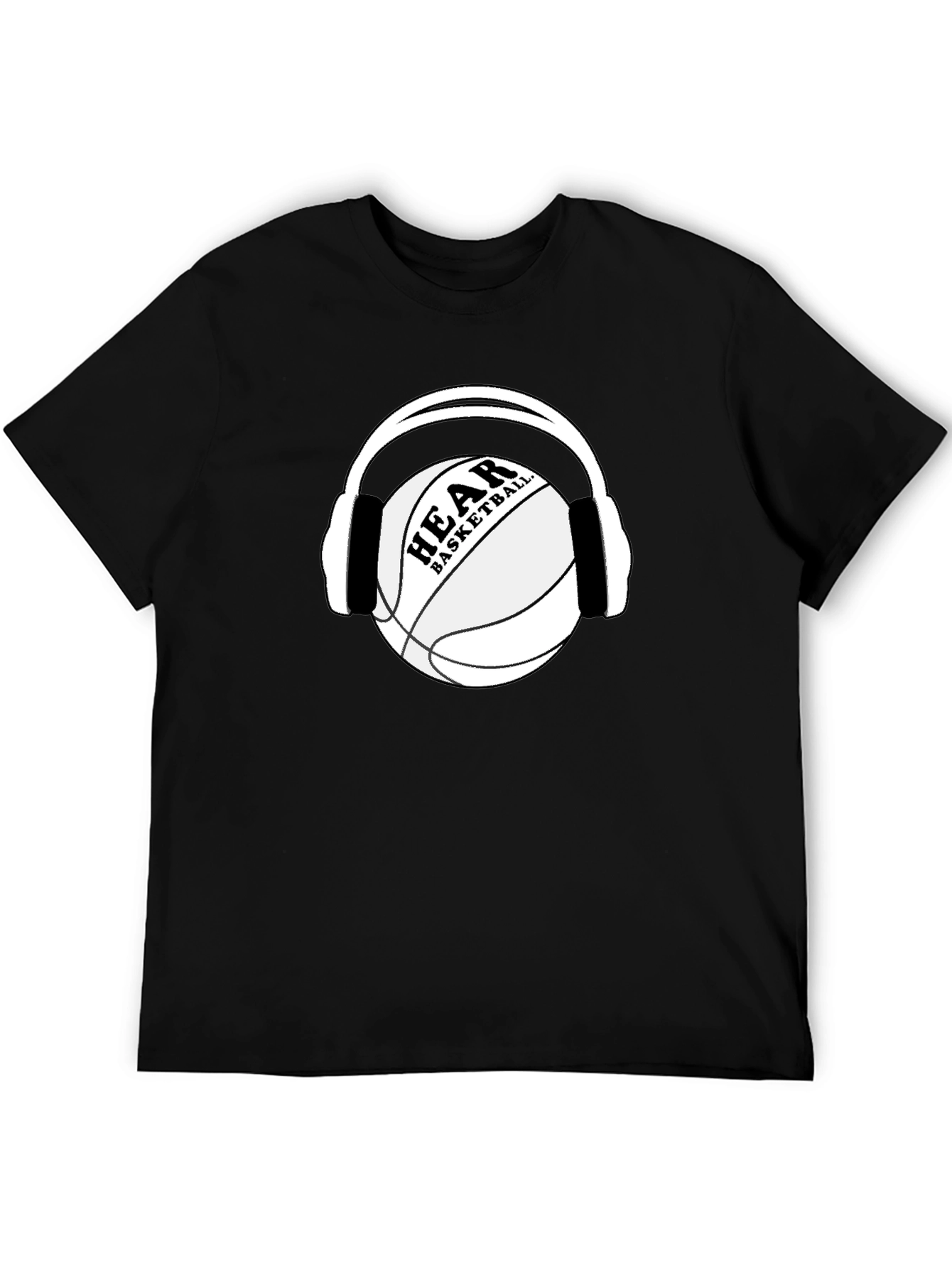 Hear Basketball Black T-Shirt