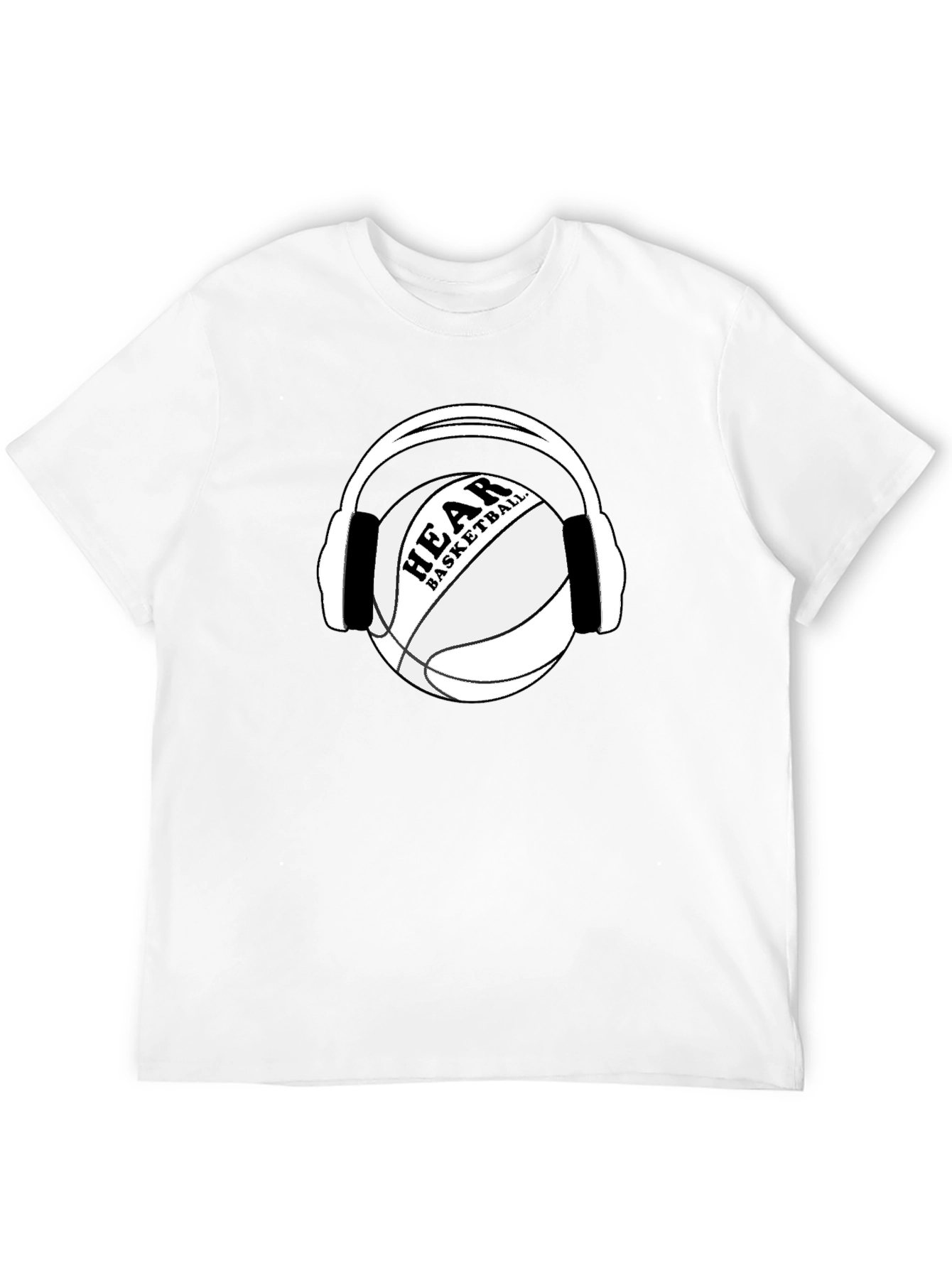 Hear Basketball Black T-Shirt
