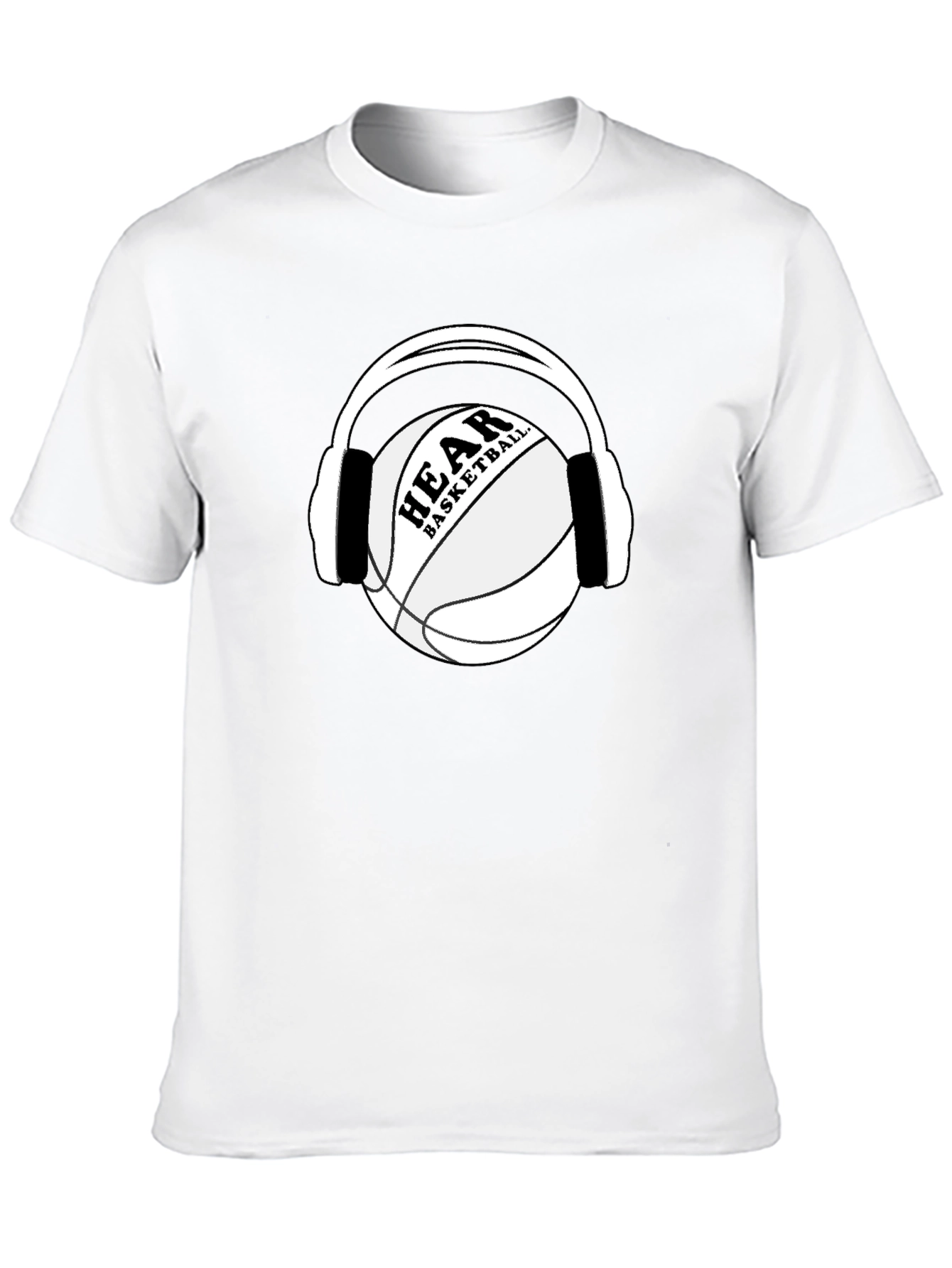 Hear Basketball Black T-Shirt