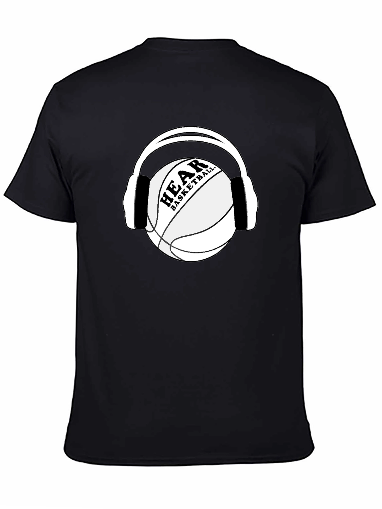 Hear Basketball Black T-Shirt