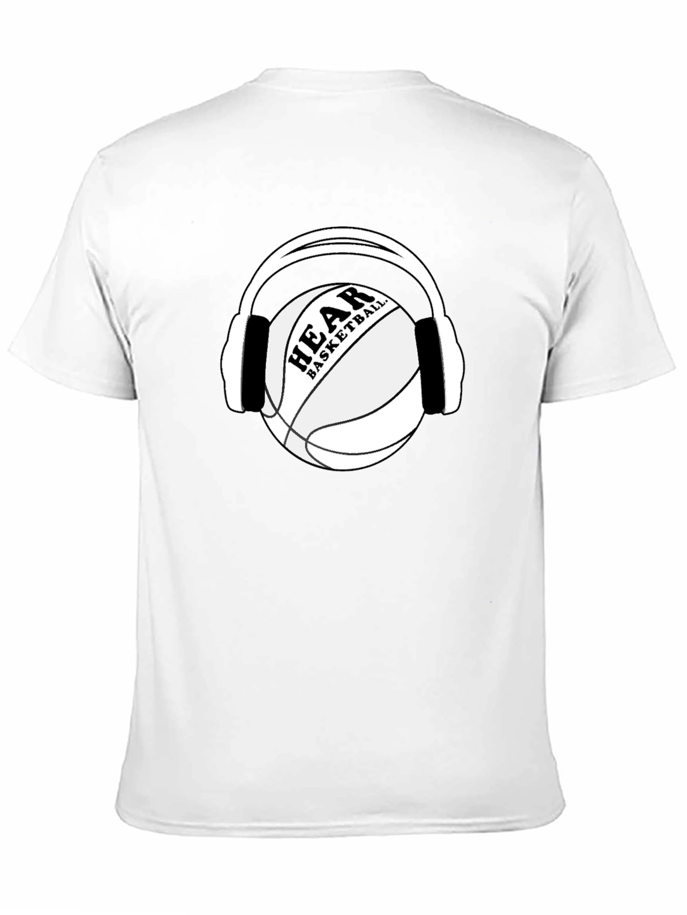 Hear Basketball Black T-Shirt