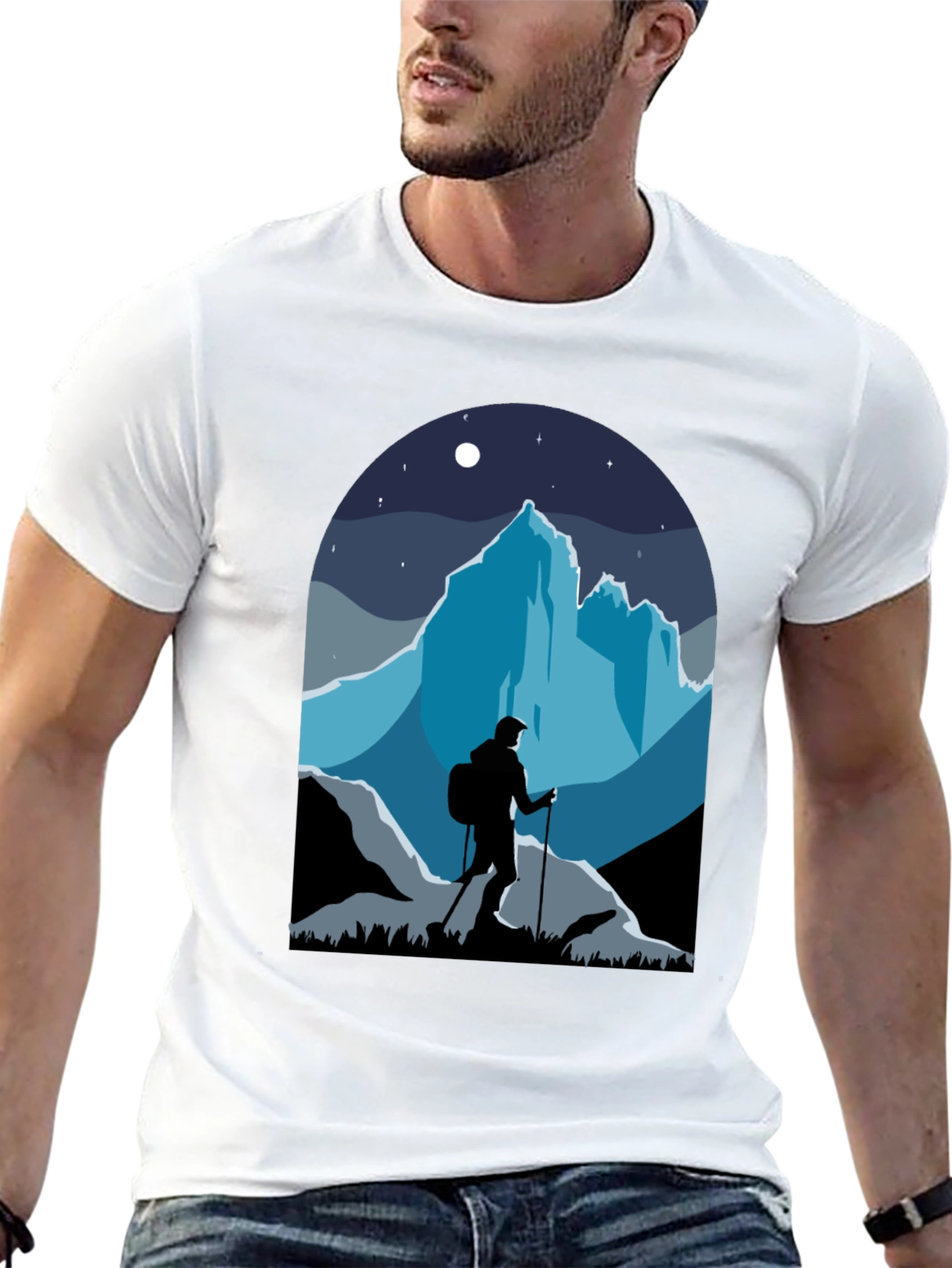 Mountains Hiker Graphic Tee - Adventure Awaits