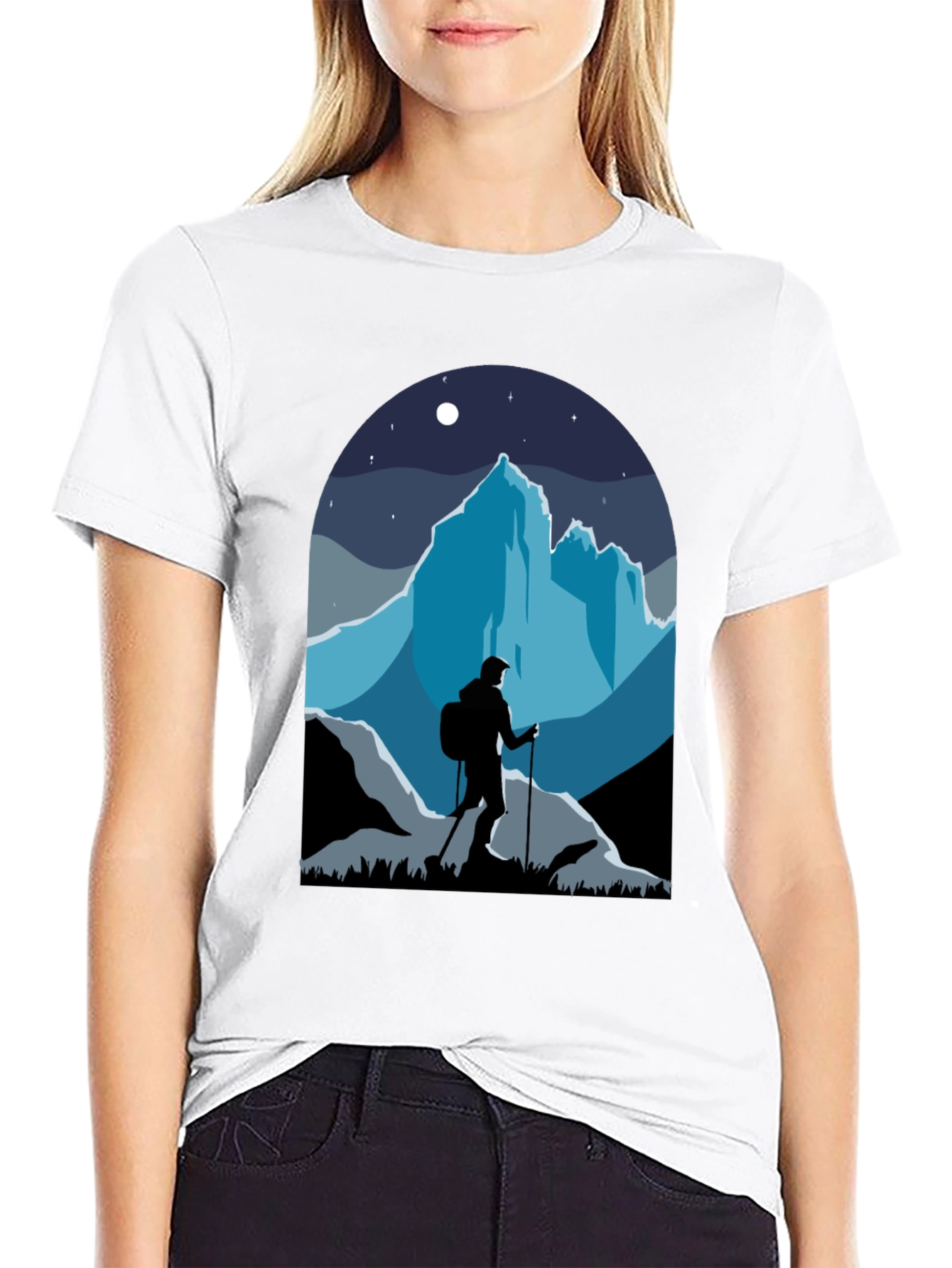 Mountains Hiker Graphic Tee - Adventure Awaits