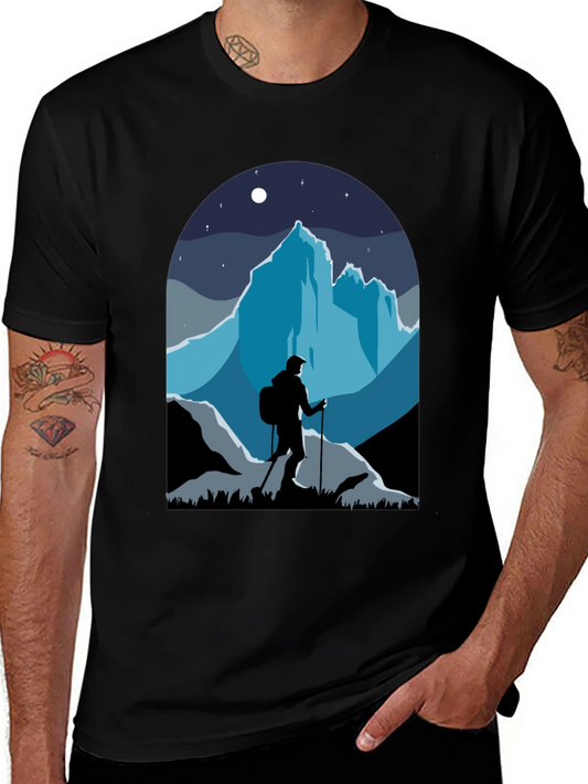 Mountains Hiker Graphic Tee - Adventure Awaits