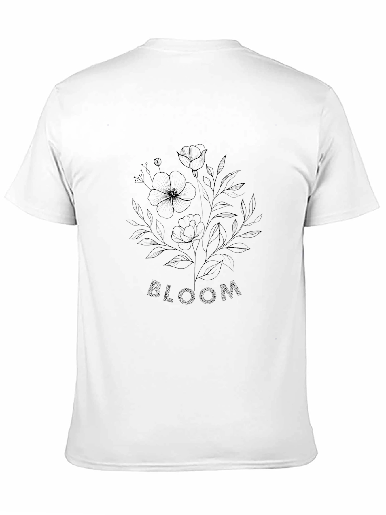 Bloom Floral Black Graphic Tee