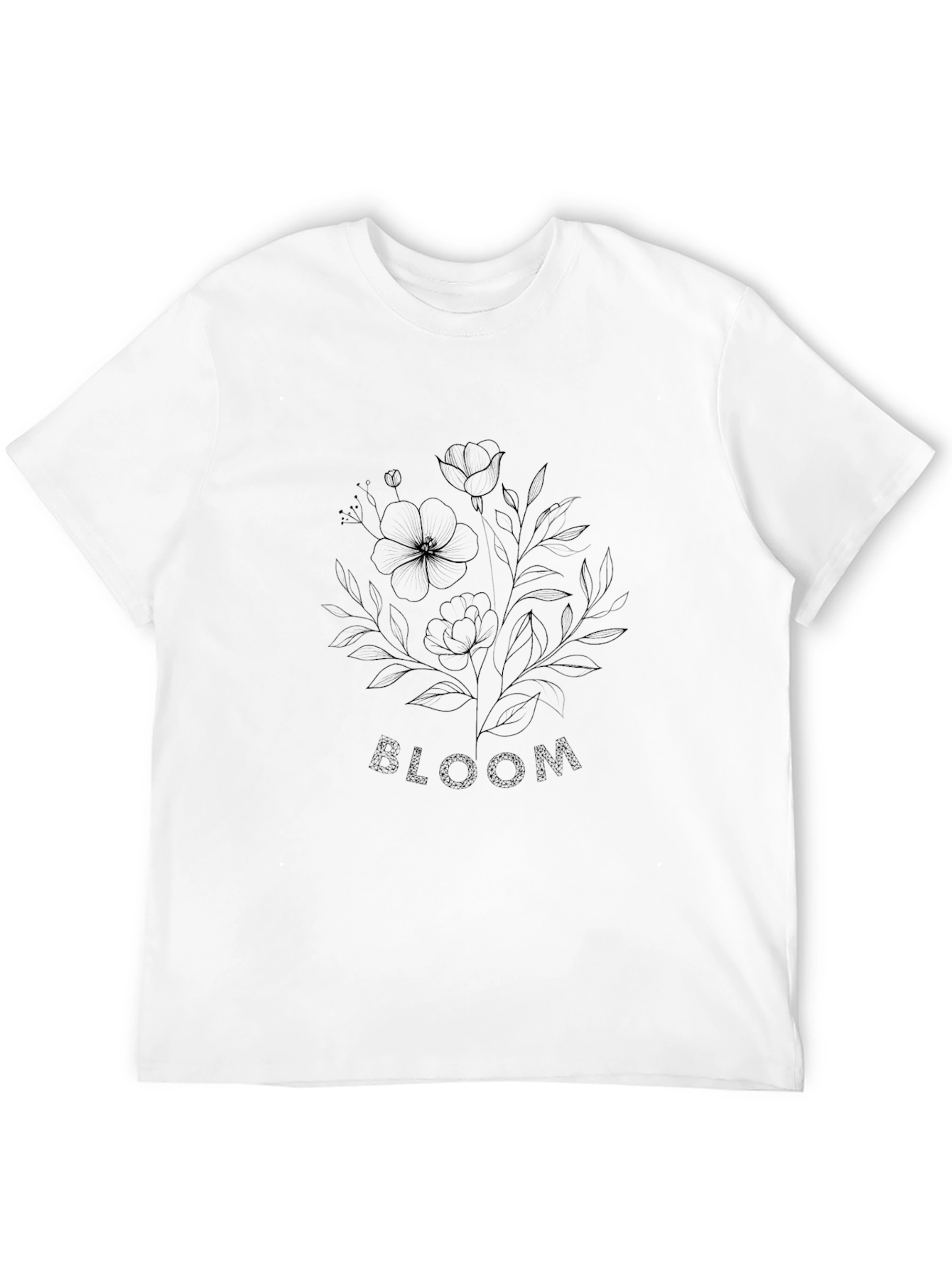 Bloom Floral Black Graphic Tee