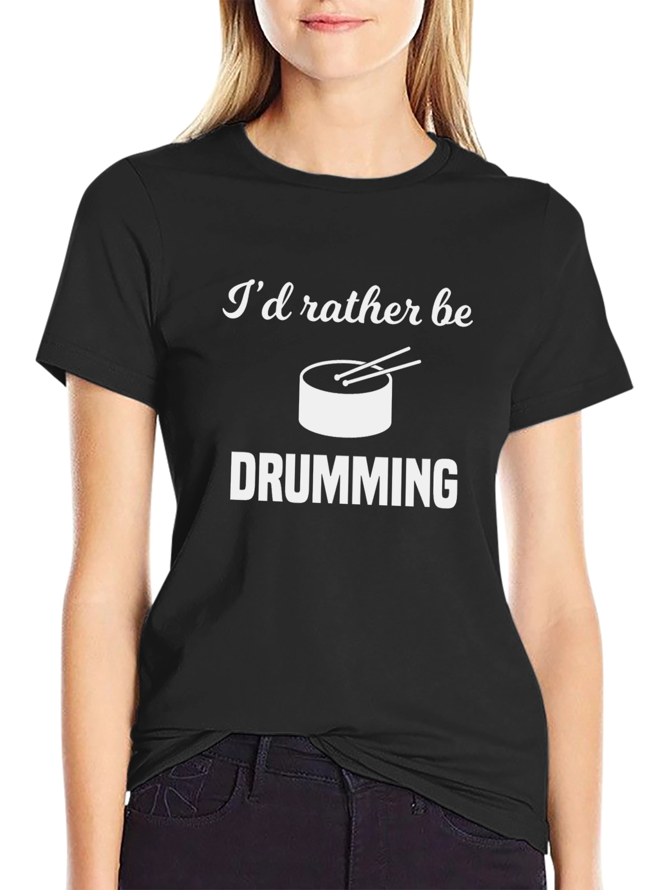 Id Rather Be Drumming T-Shirt