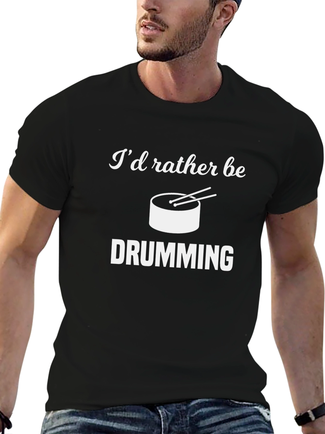 Id Rather Be Drumming T-Shirt
