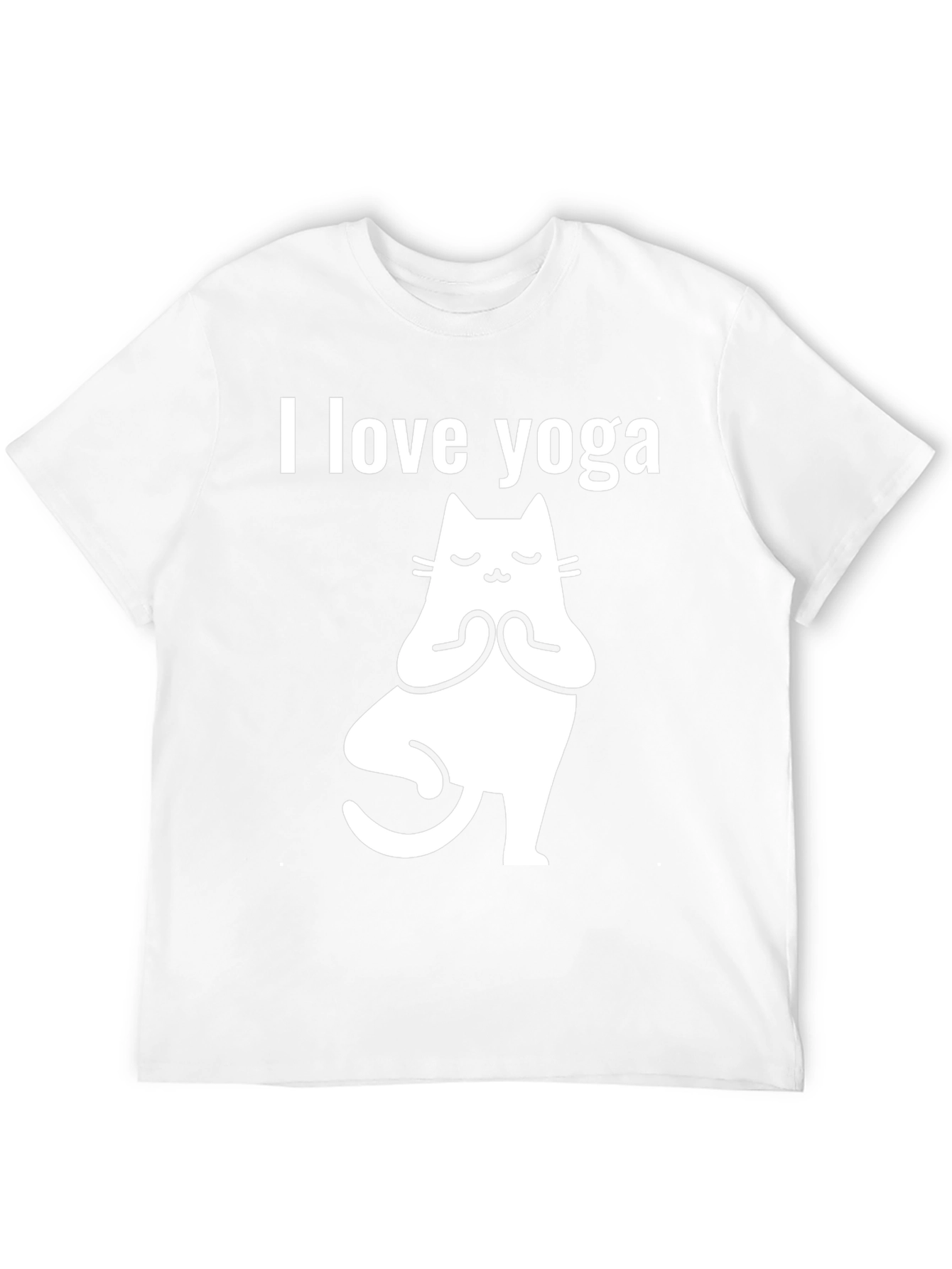 Yoga Cat T-Shirt - I Love Yoga