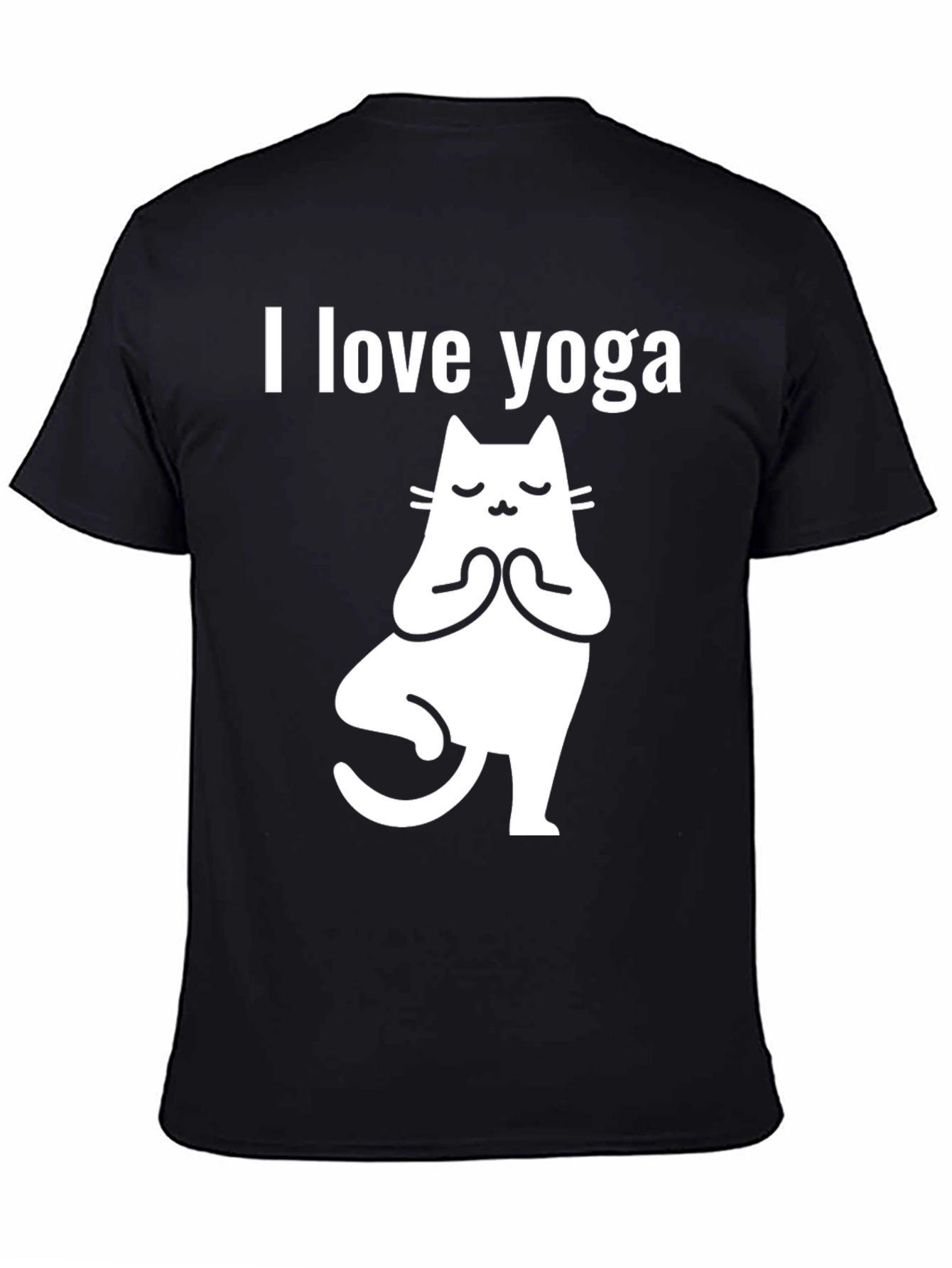 Yoga Cat T-Shirt - I Love Yoga