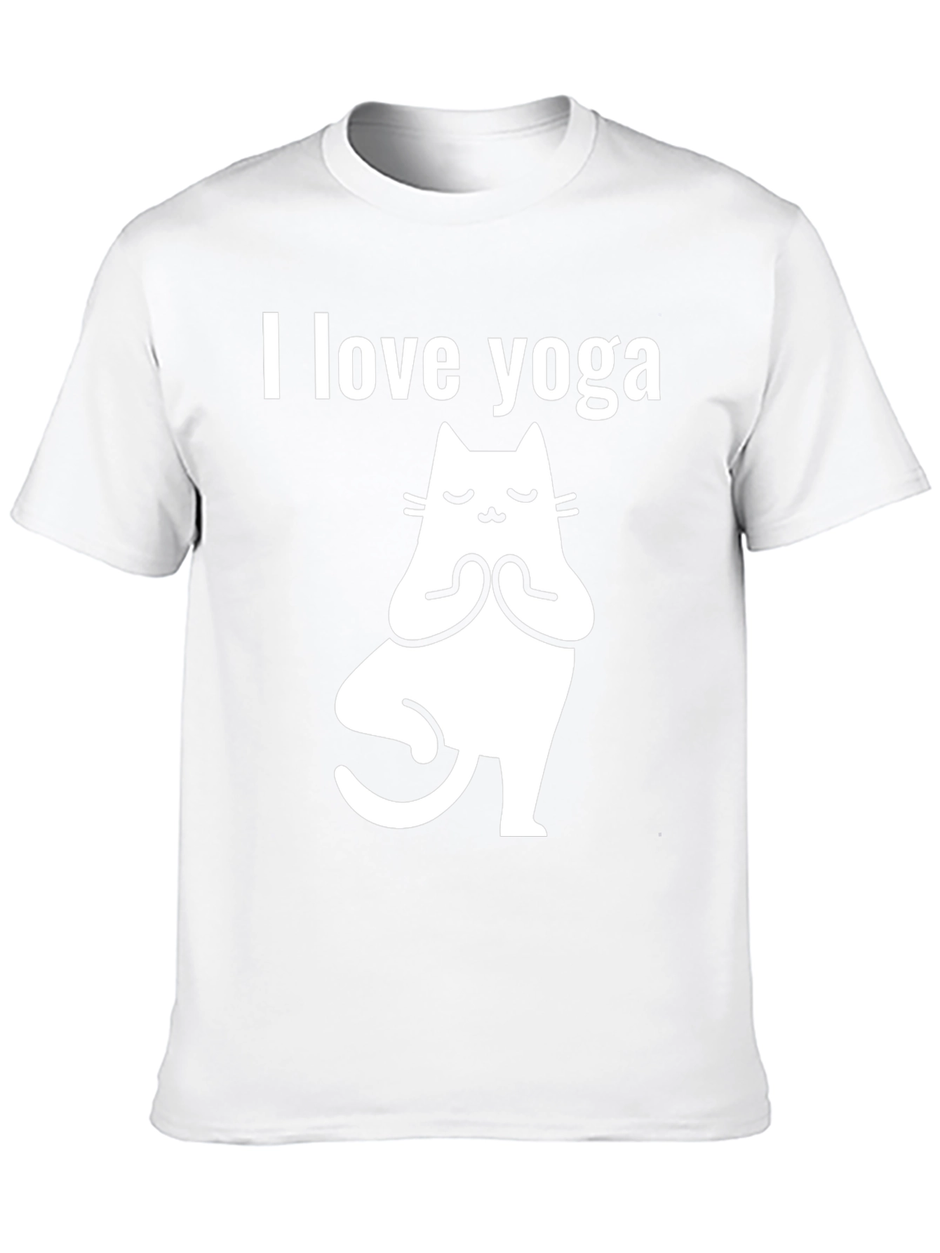 Yoga Cat T-Shirt - I Love Yoga