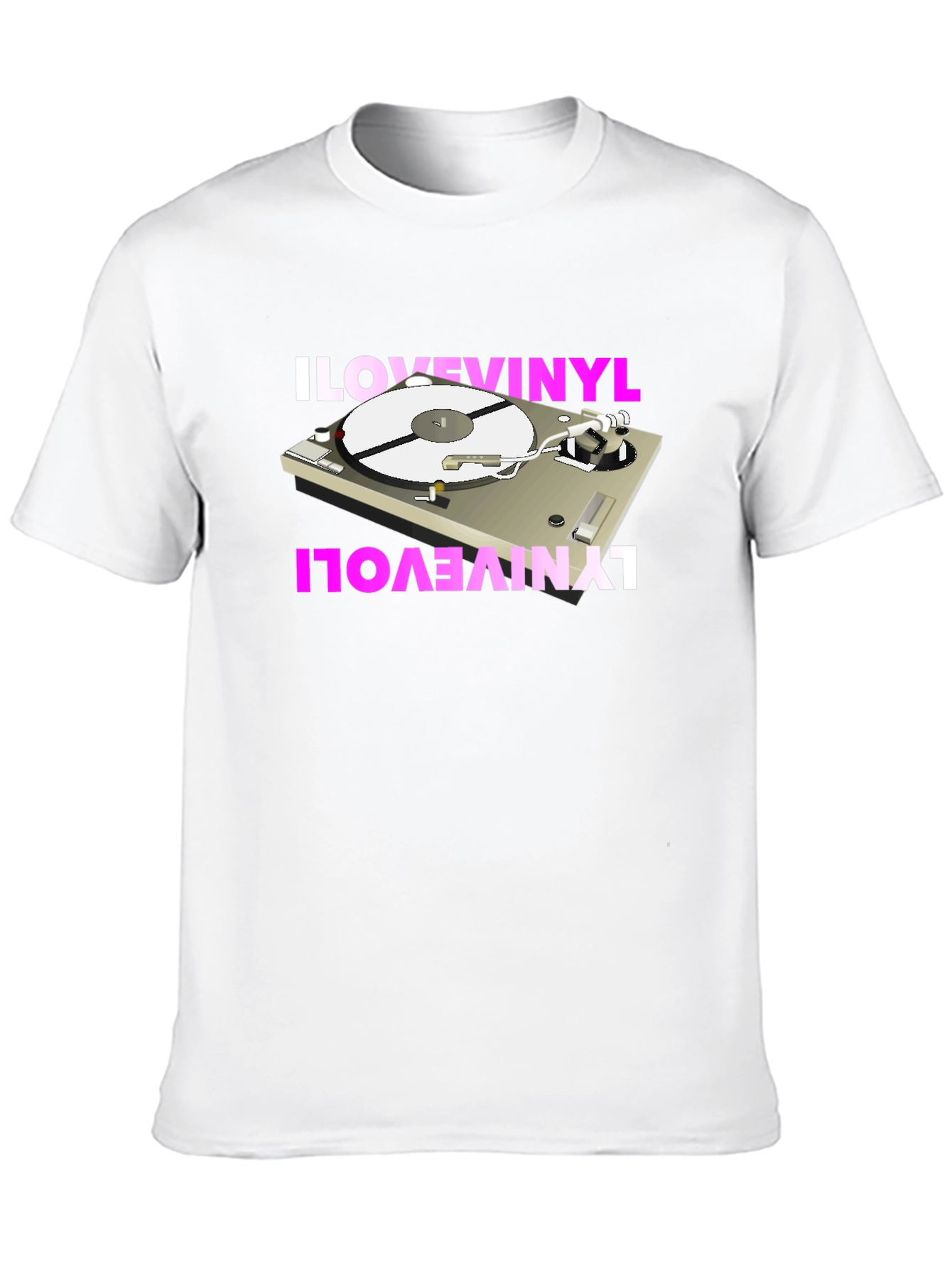 I Love Vinyl Turntable Graphic Tee