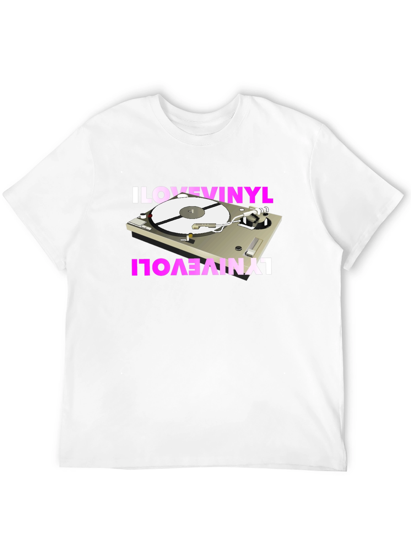 I Love Vinyl Turntable Graphic Tee