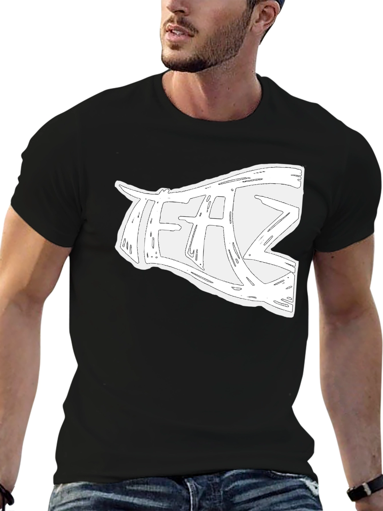 Cool Graphic Tee - Black Casual T-Shirt