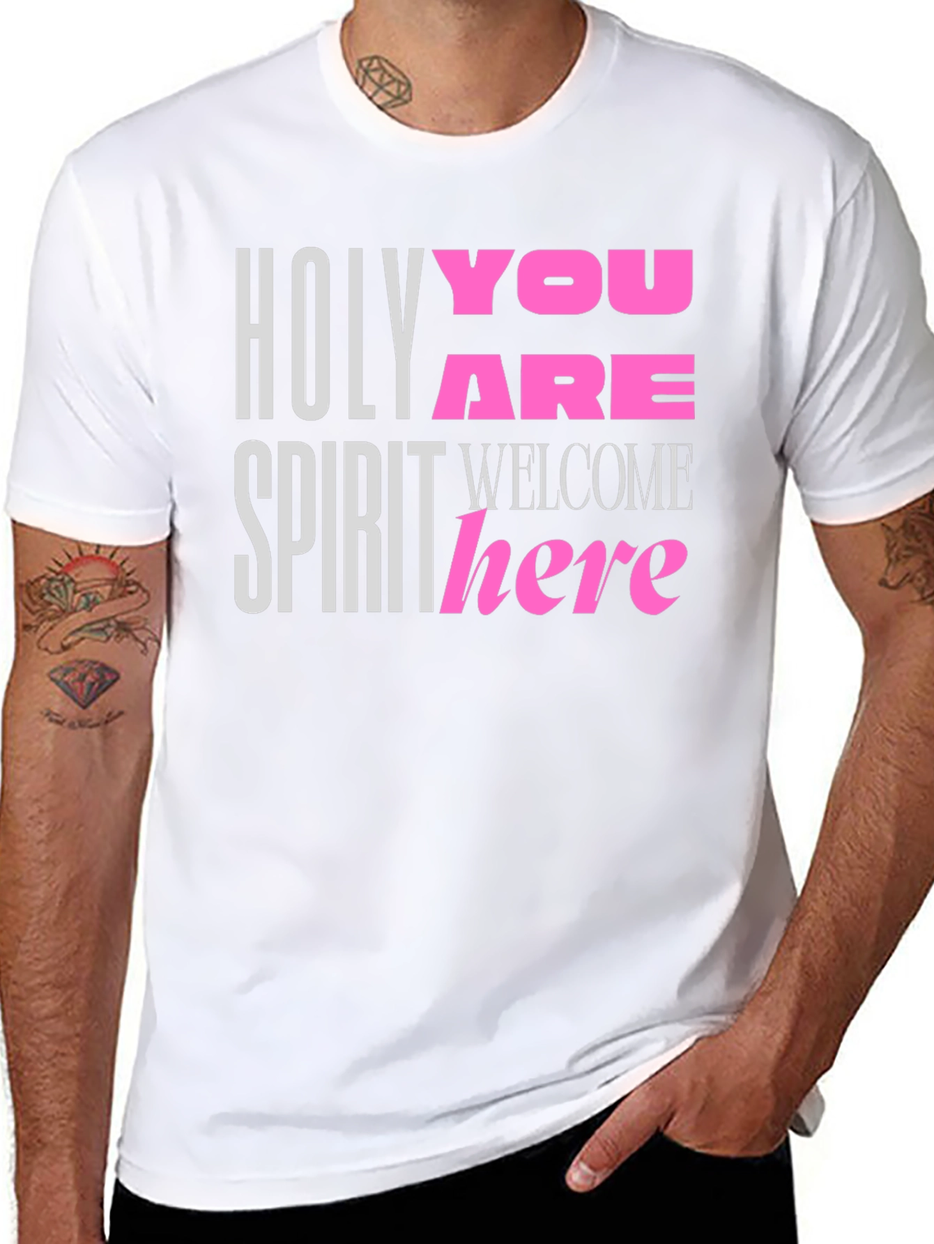 Holy Spirit Welcome Here Graphic Tee