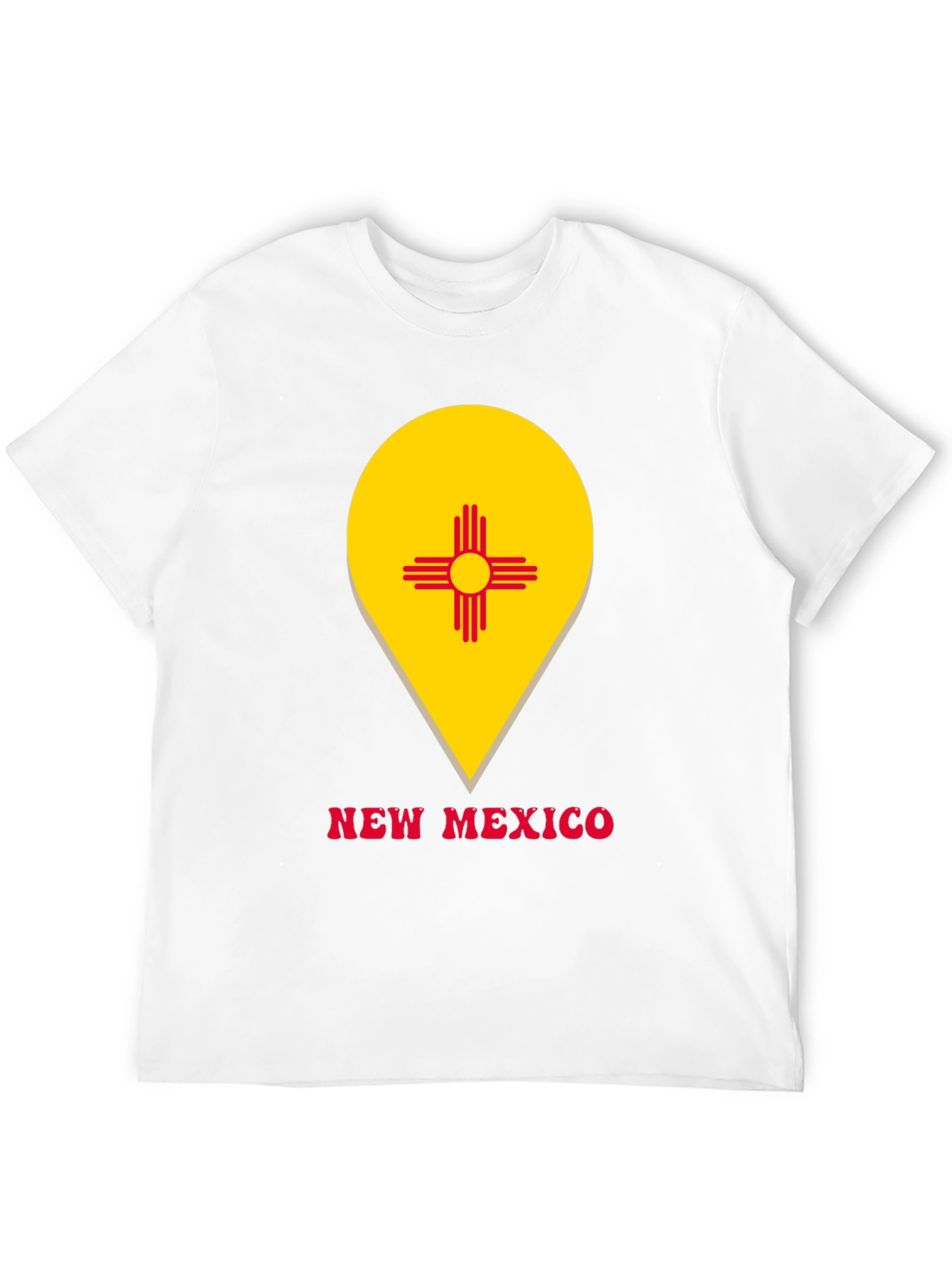 New Mexico Flag Graphic Tee - Black