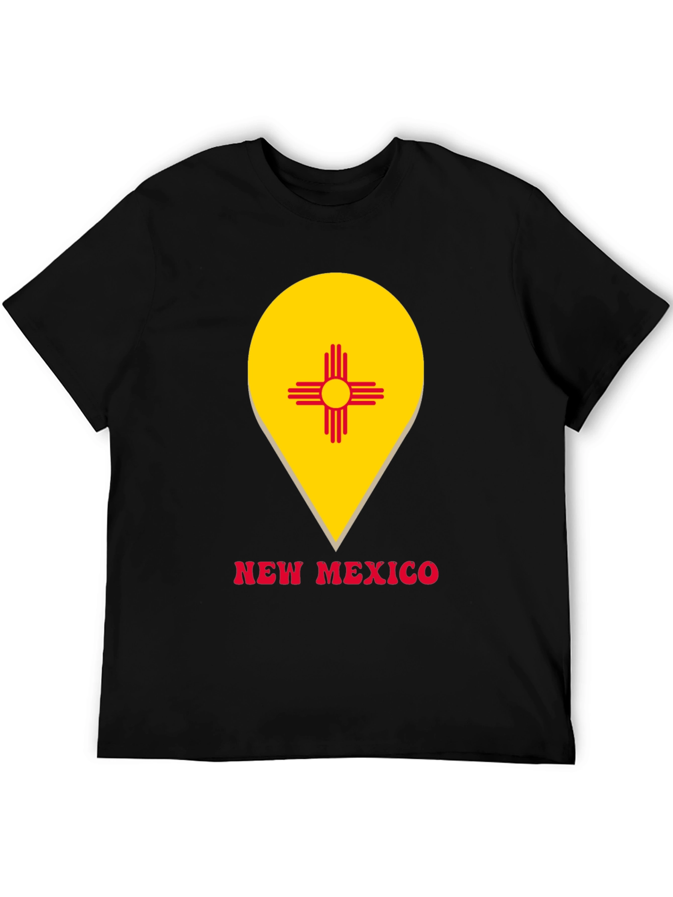 New Mexico Flag Graphic Tee - Black