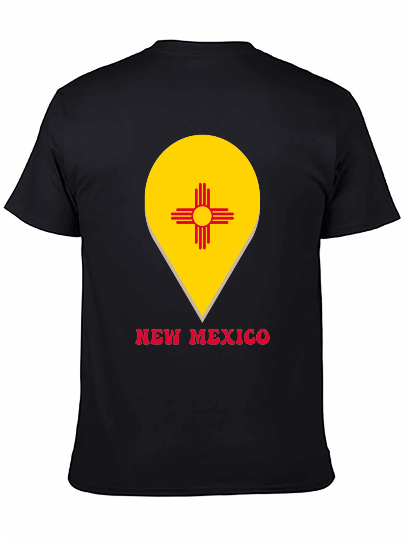 New Mexico Flag Graphic Tee - Black