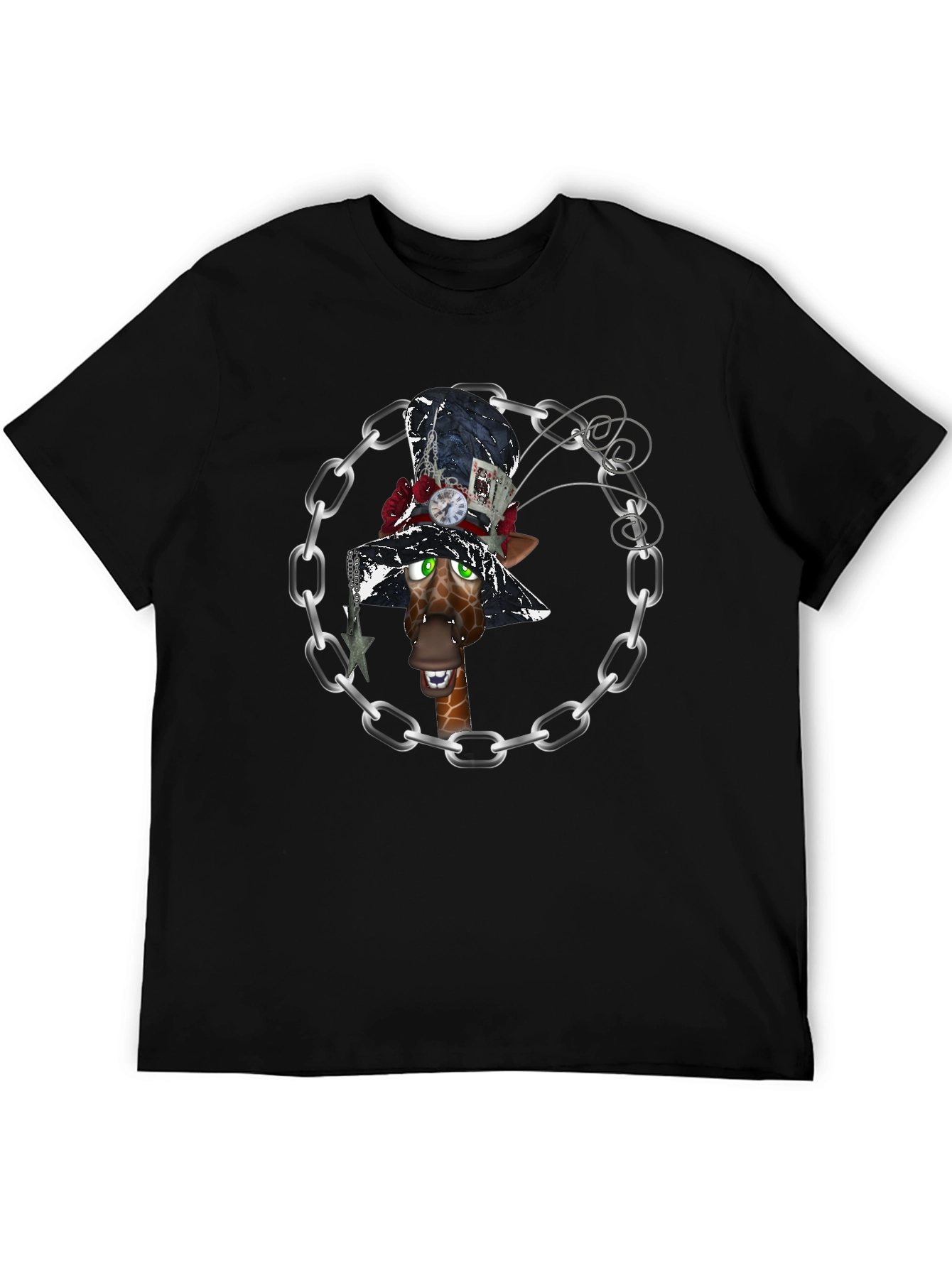 Giraffe Mad Hatter T-Shirt