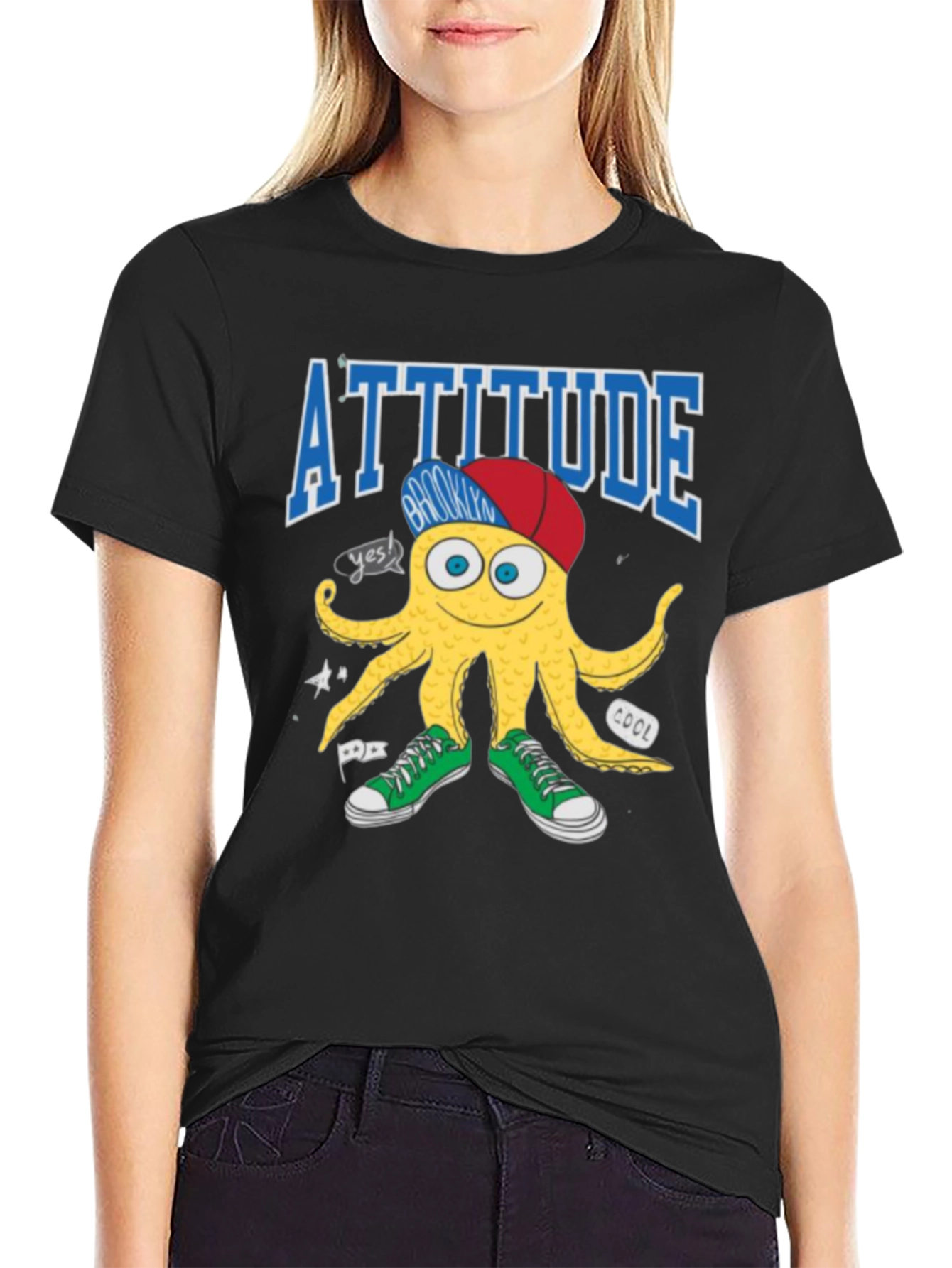 Attitude Brooklyn Octopus Graphic Tee