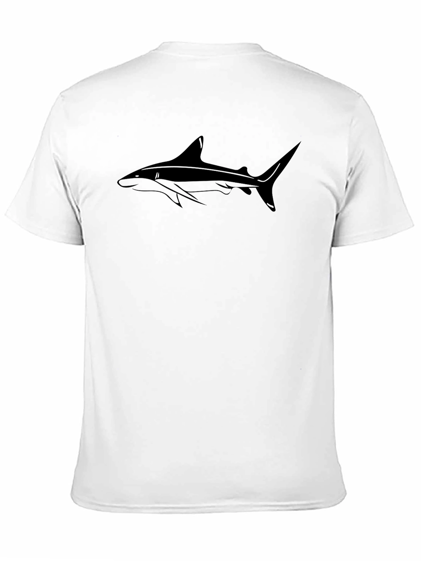 Mens Black Shark Graphic T-Shirt