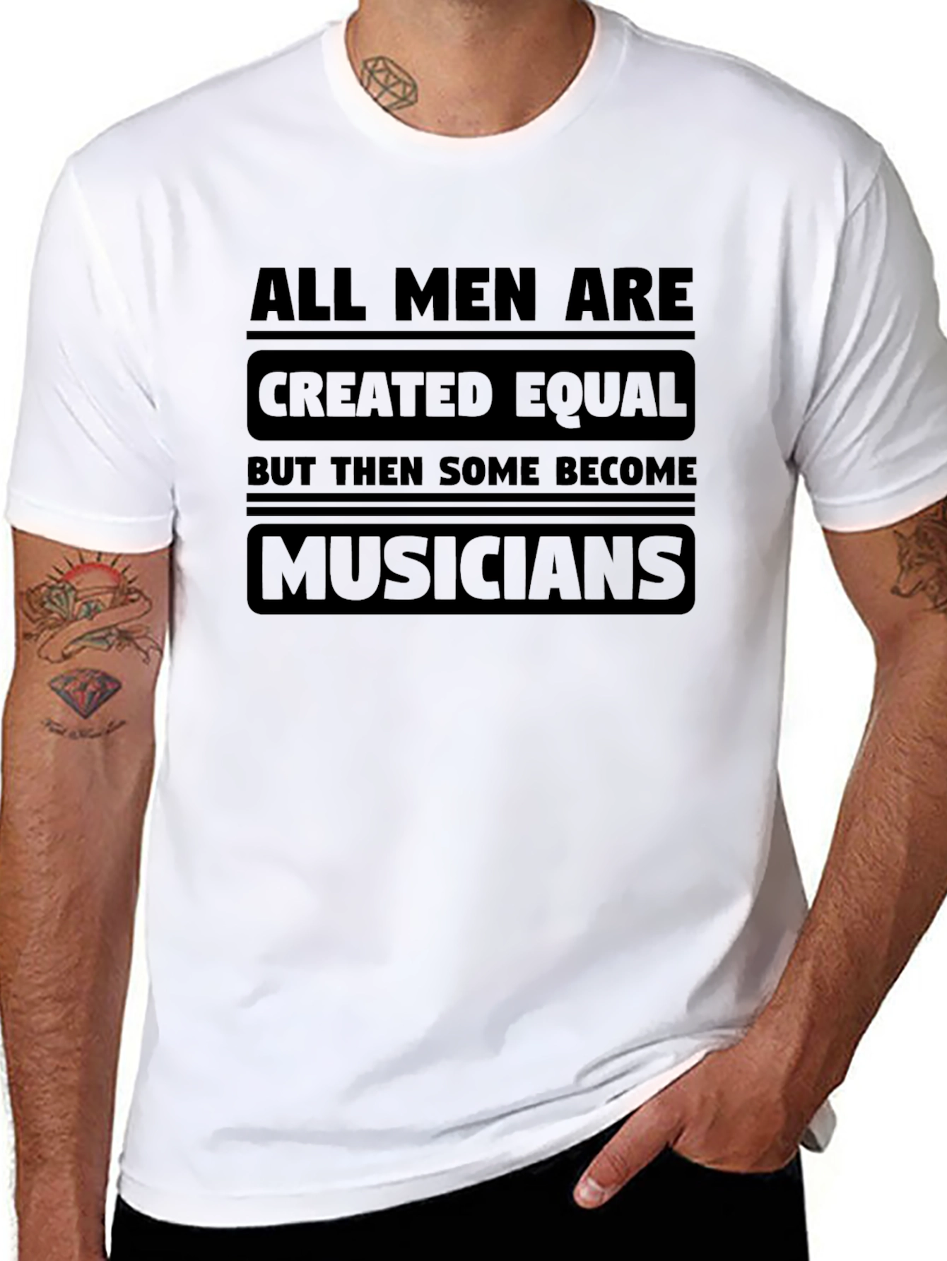 All Men Are Created Equal Musician T-Shirt
