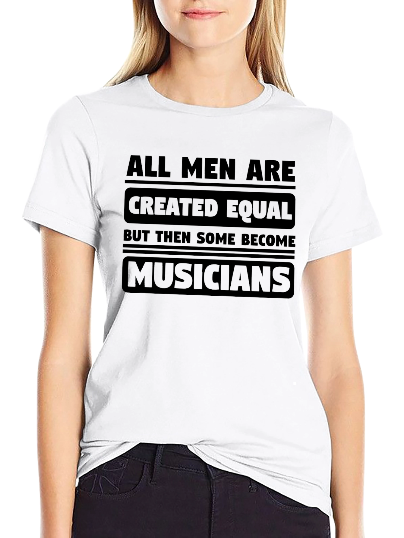 All Men Are Created Equal Musician T-Shirt