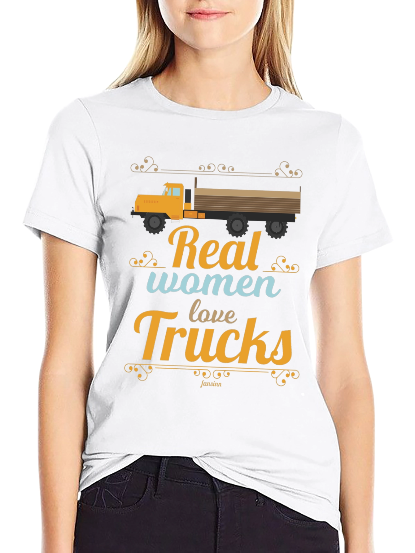 Real Women Love Trucks Graphic T-Shirt
