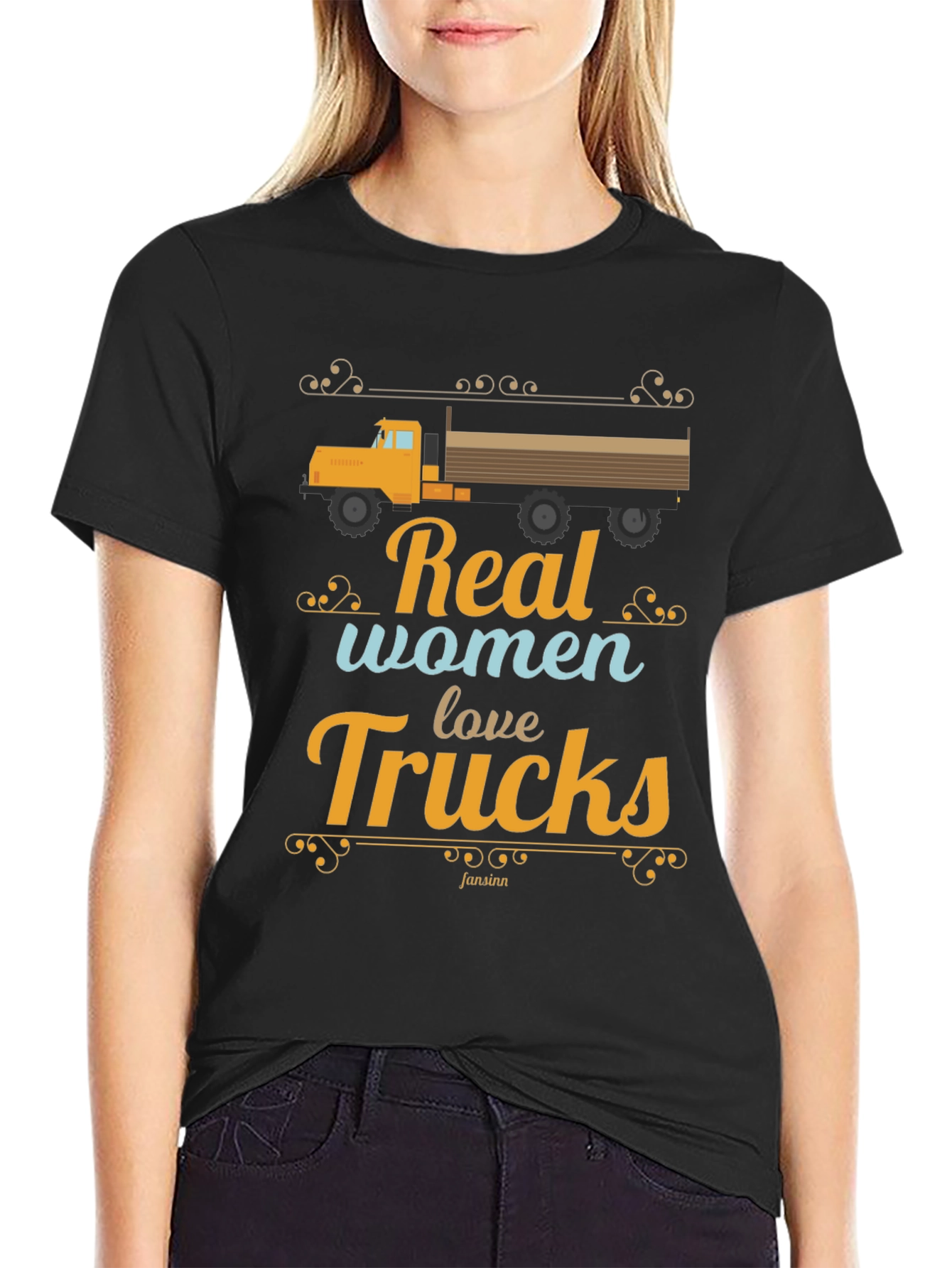 Real Women Love Trucks Graphic T-Shirt