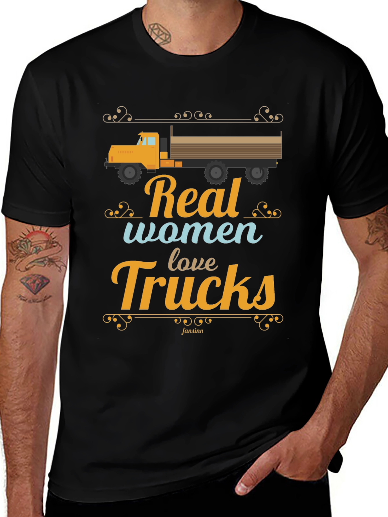 Real Women Love Trucks Graphic T-Shirt